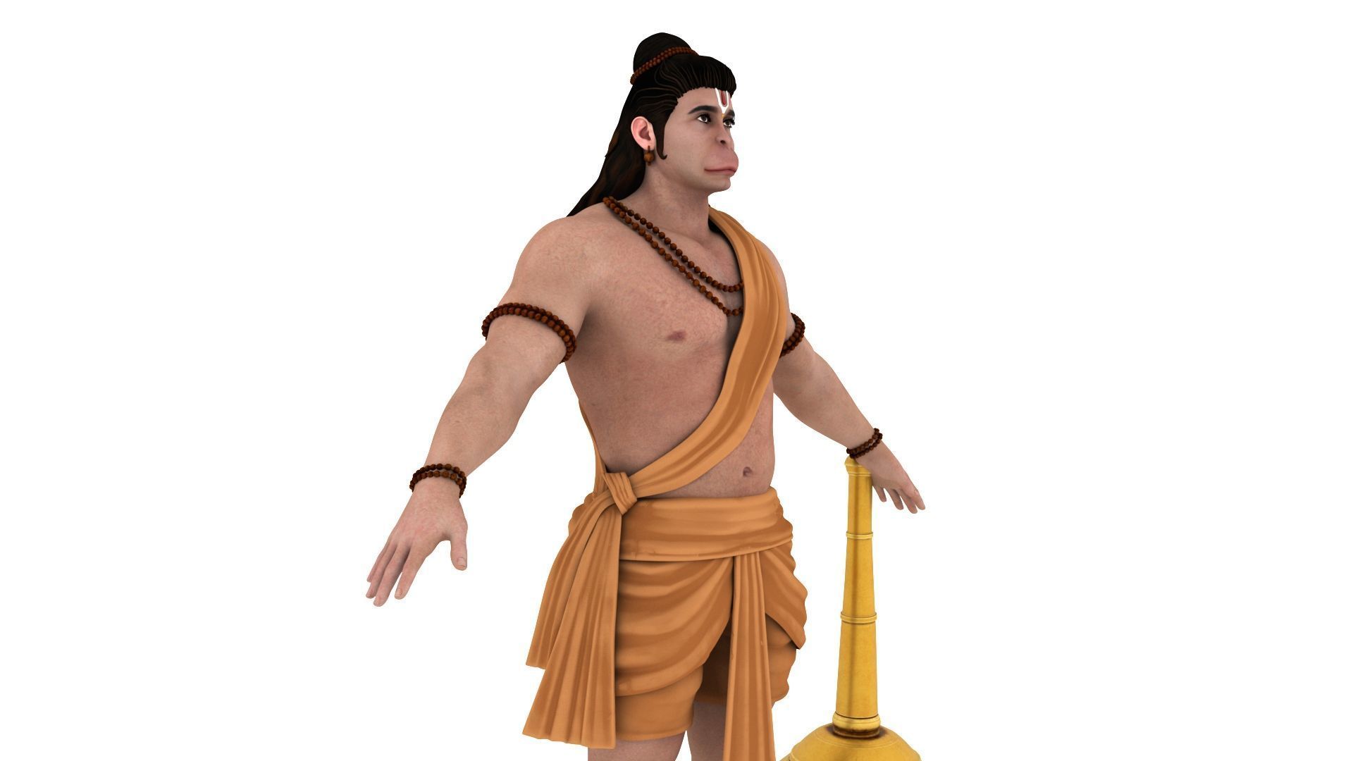 Hanuman t pose 3D model_7
