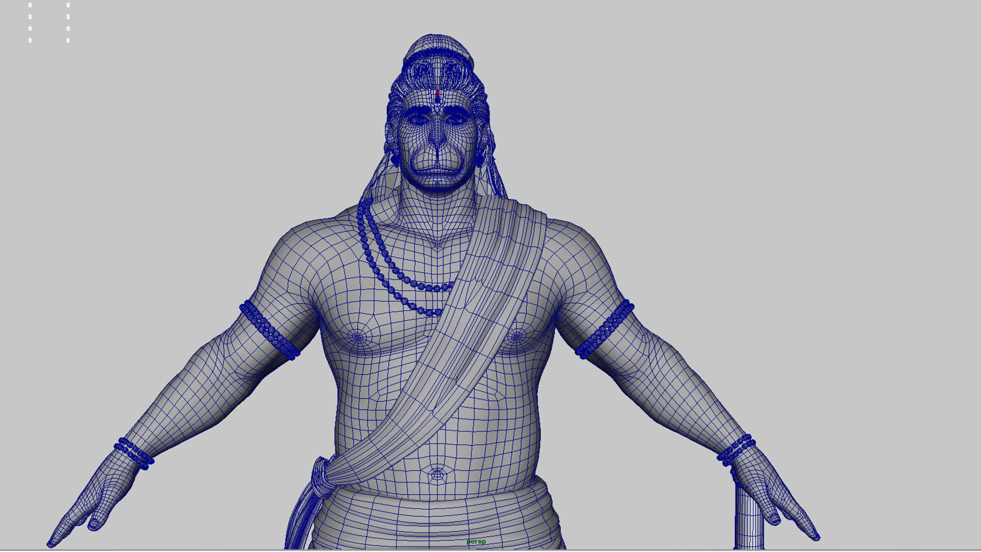 Hanuman t pose 3D model_11