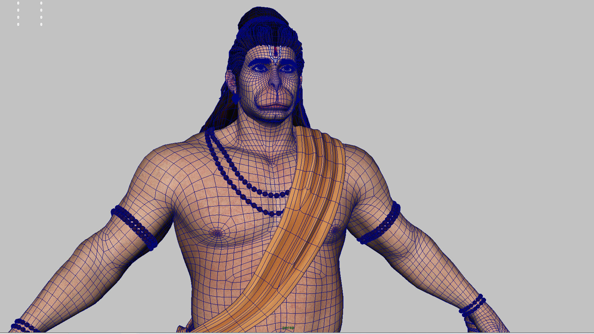 Hanuman t pose 3D model_15