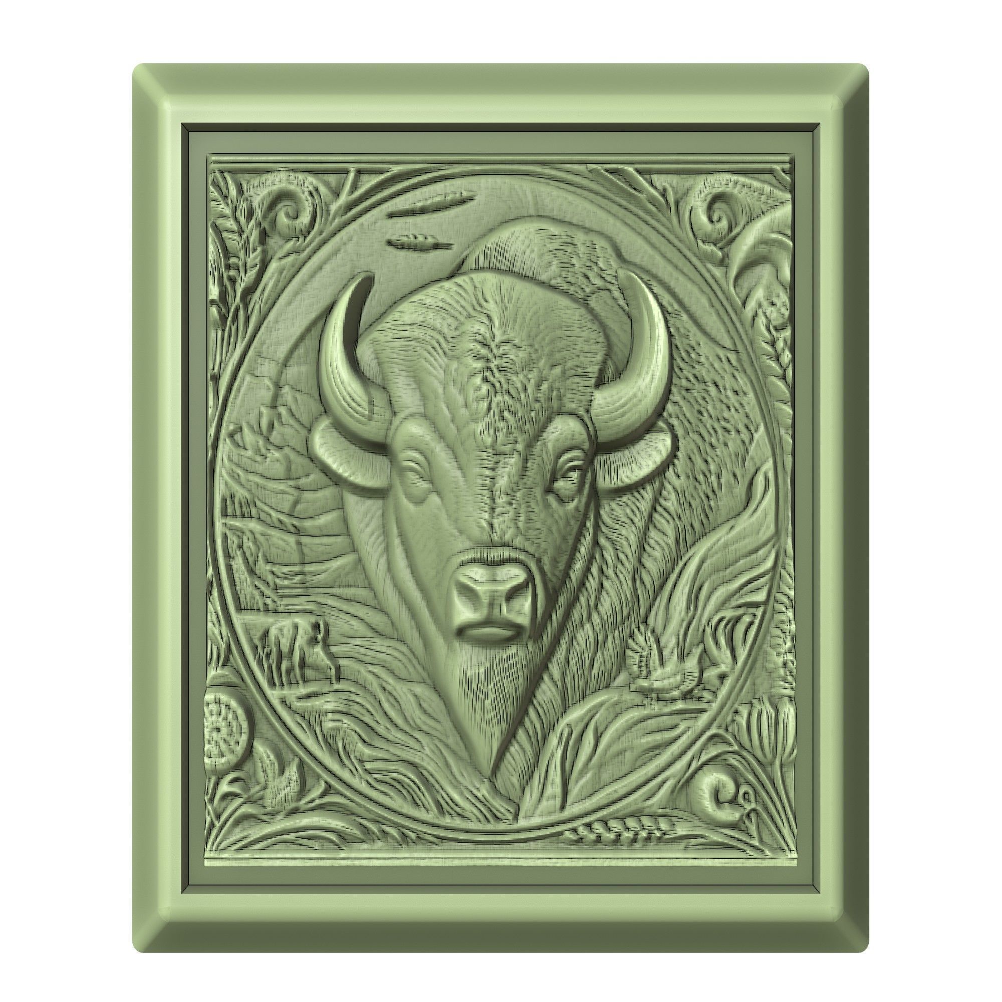 Bison Animal 3D print model_2