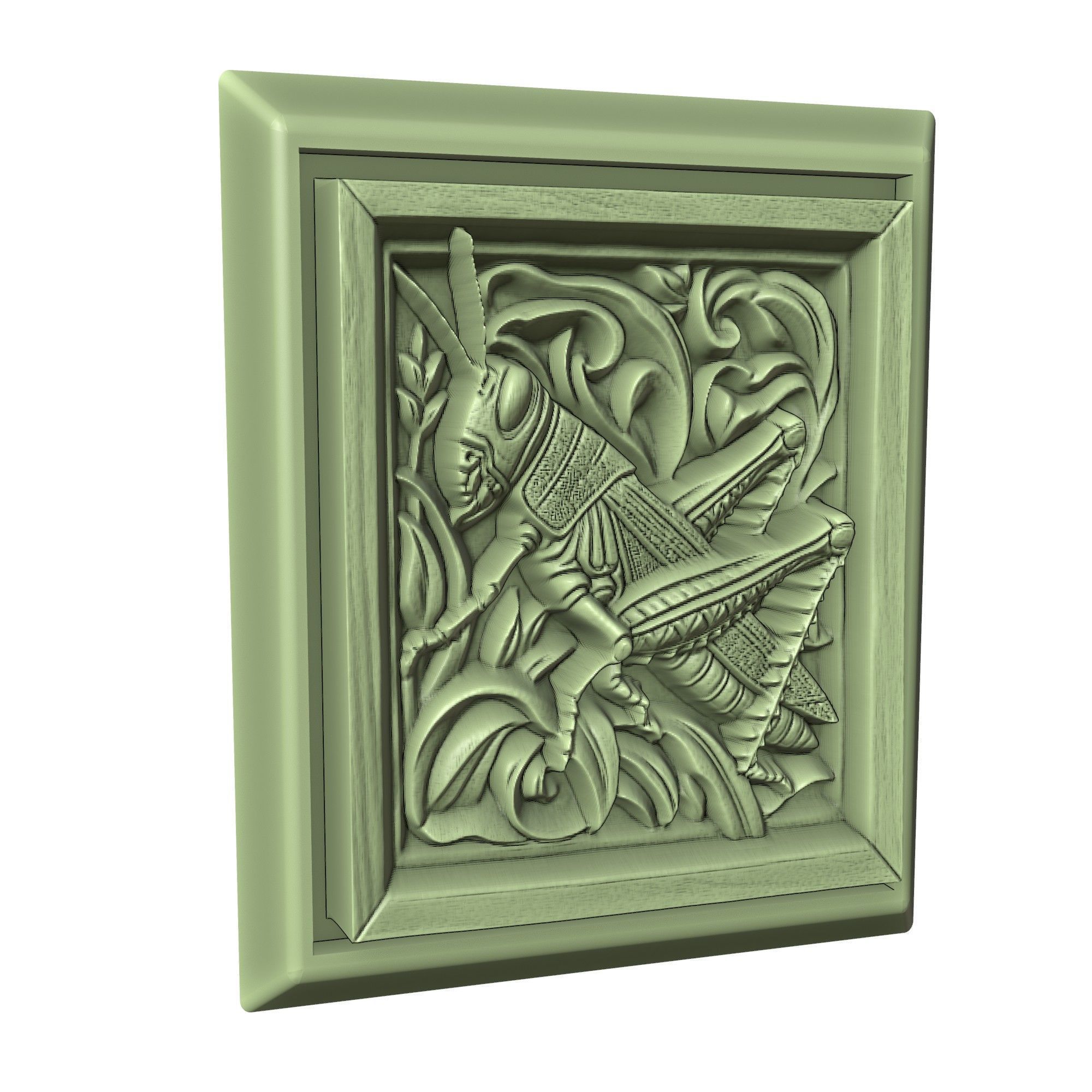 Grasshopper Animal 3D print model_3