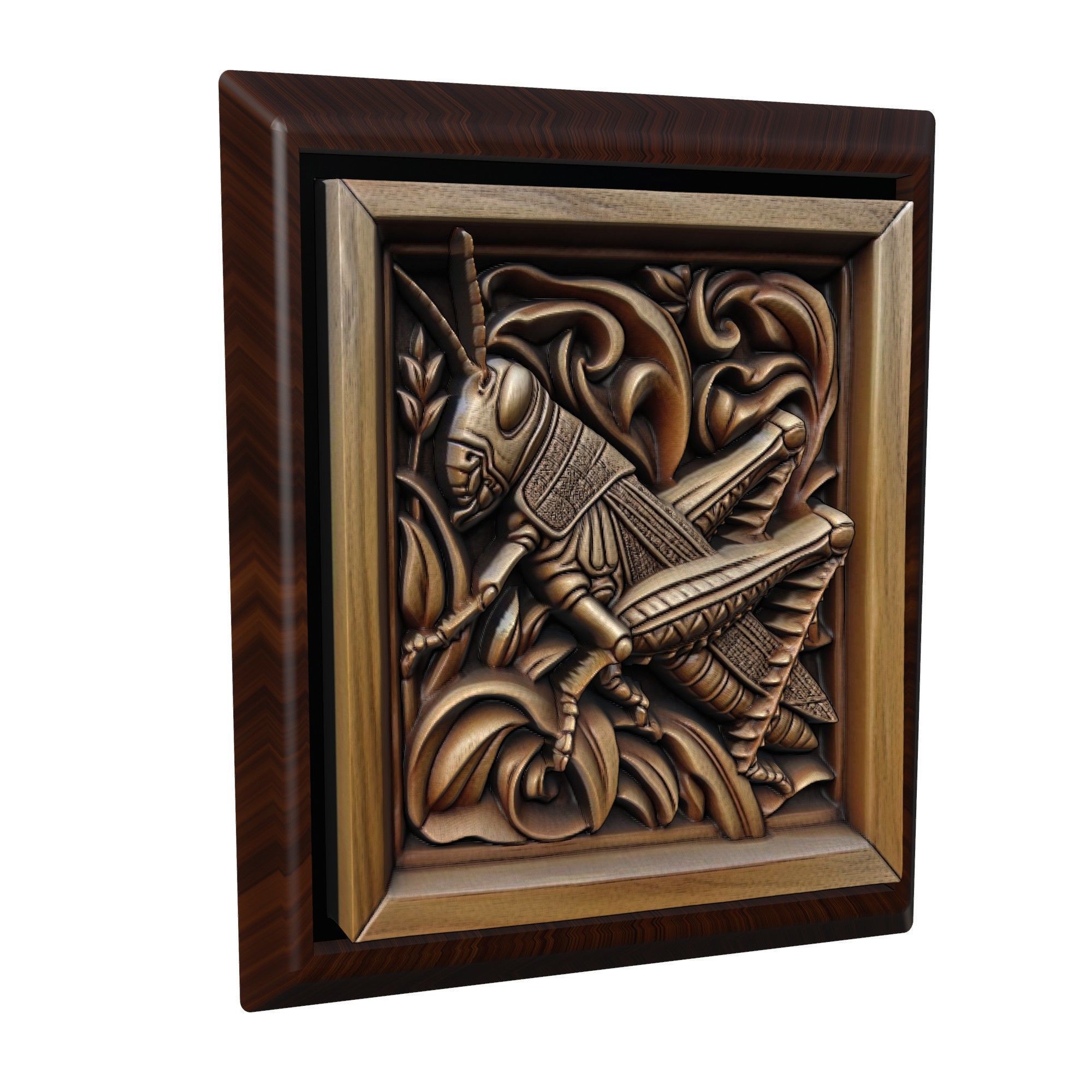 Grasshopper Animal 3D print model_1