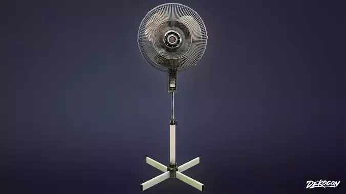 MOTEL - Standing Fan 01 - LOW POLY AND NANITE