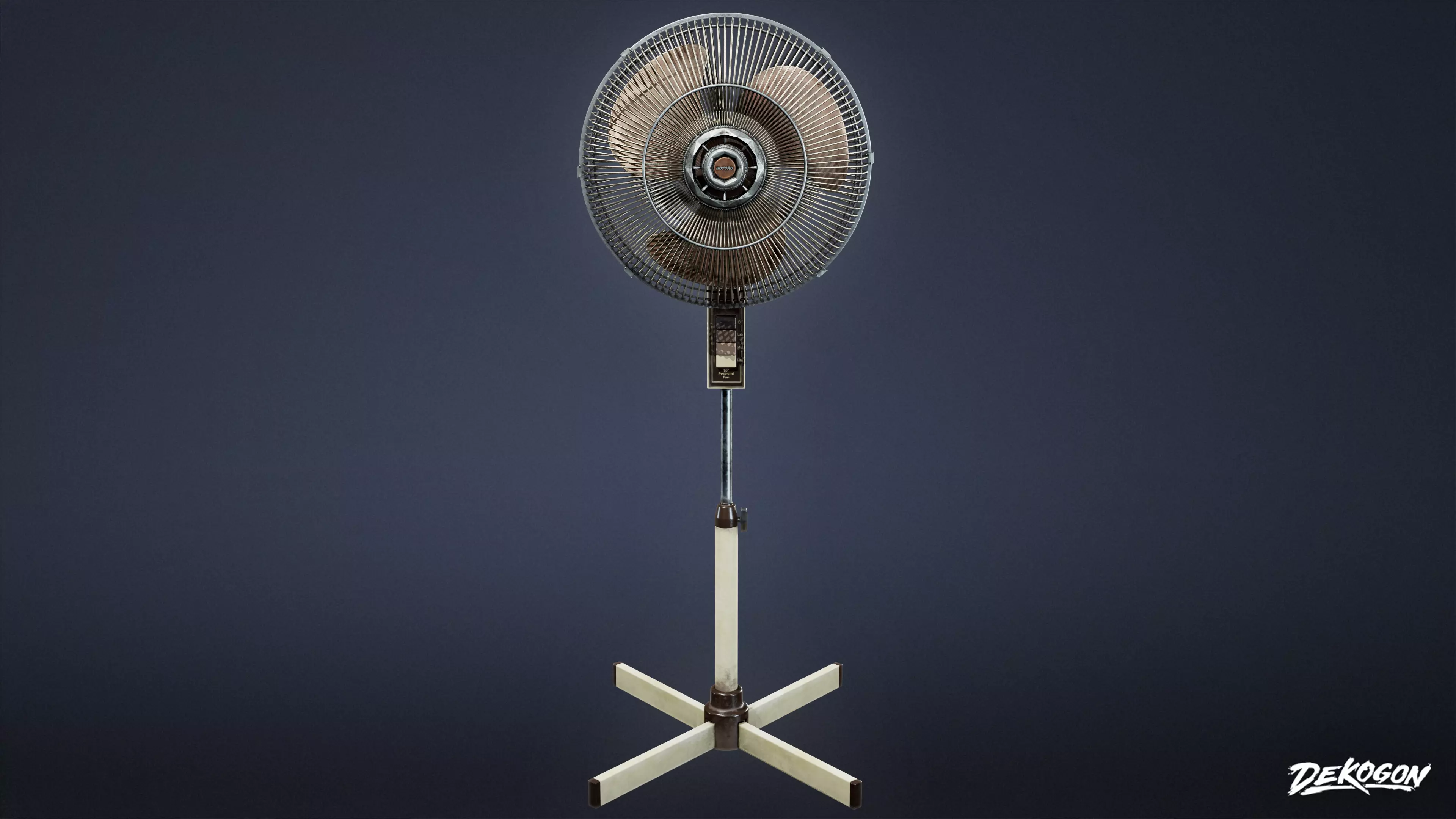 MOTEL - Standing Fan 01 - LOW POLY AND NANITE Low-poly 3D model