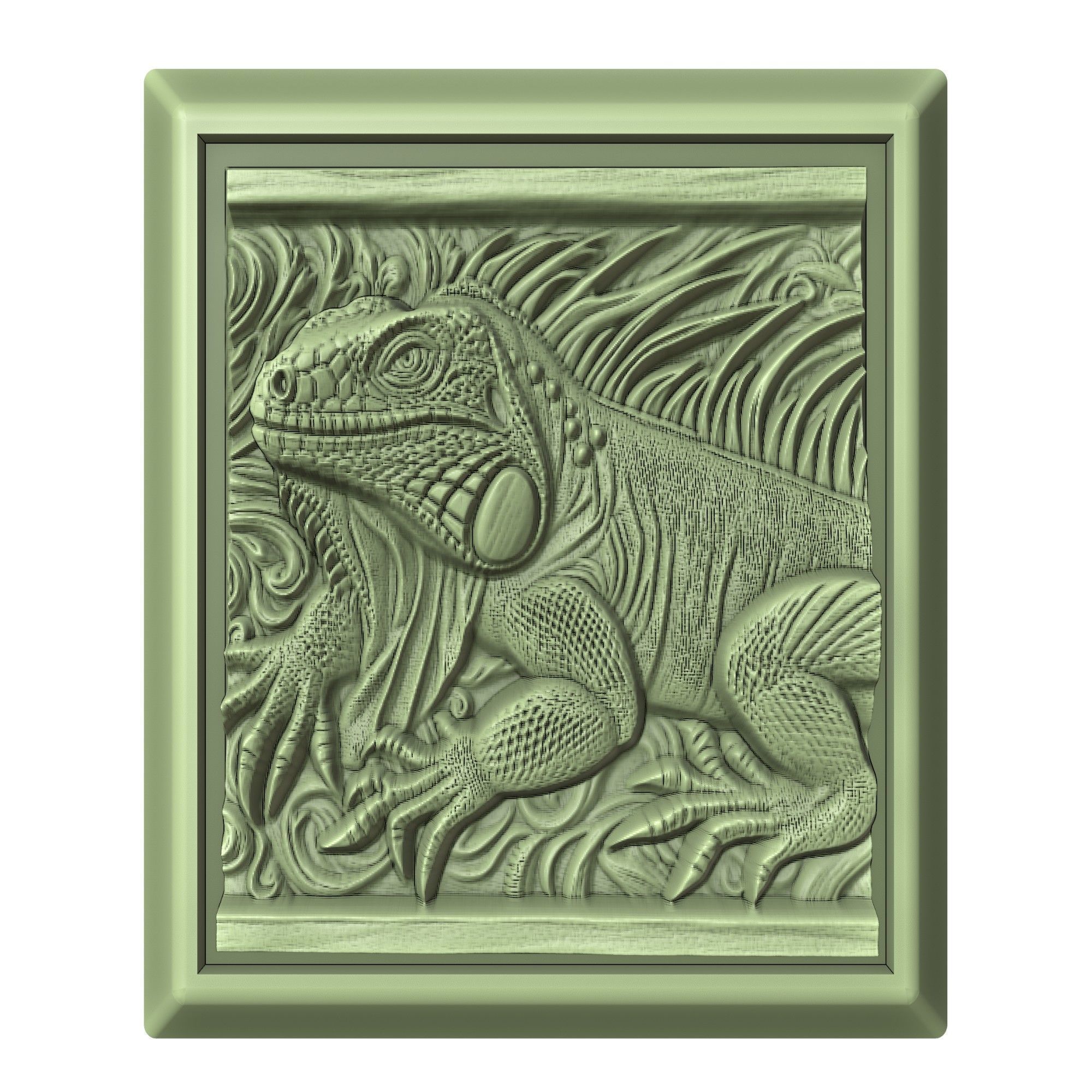 Iguana Animal 3D print model_2