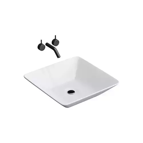 White Vessel Sink washbasin