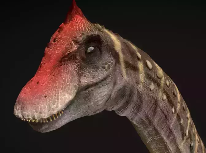 Alamosaurus Low-poly 3D model
