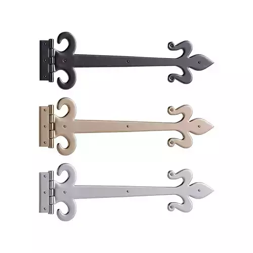 Wrought Iron Flush Mount Door Hinge