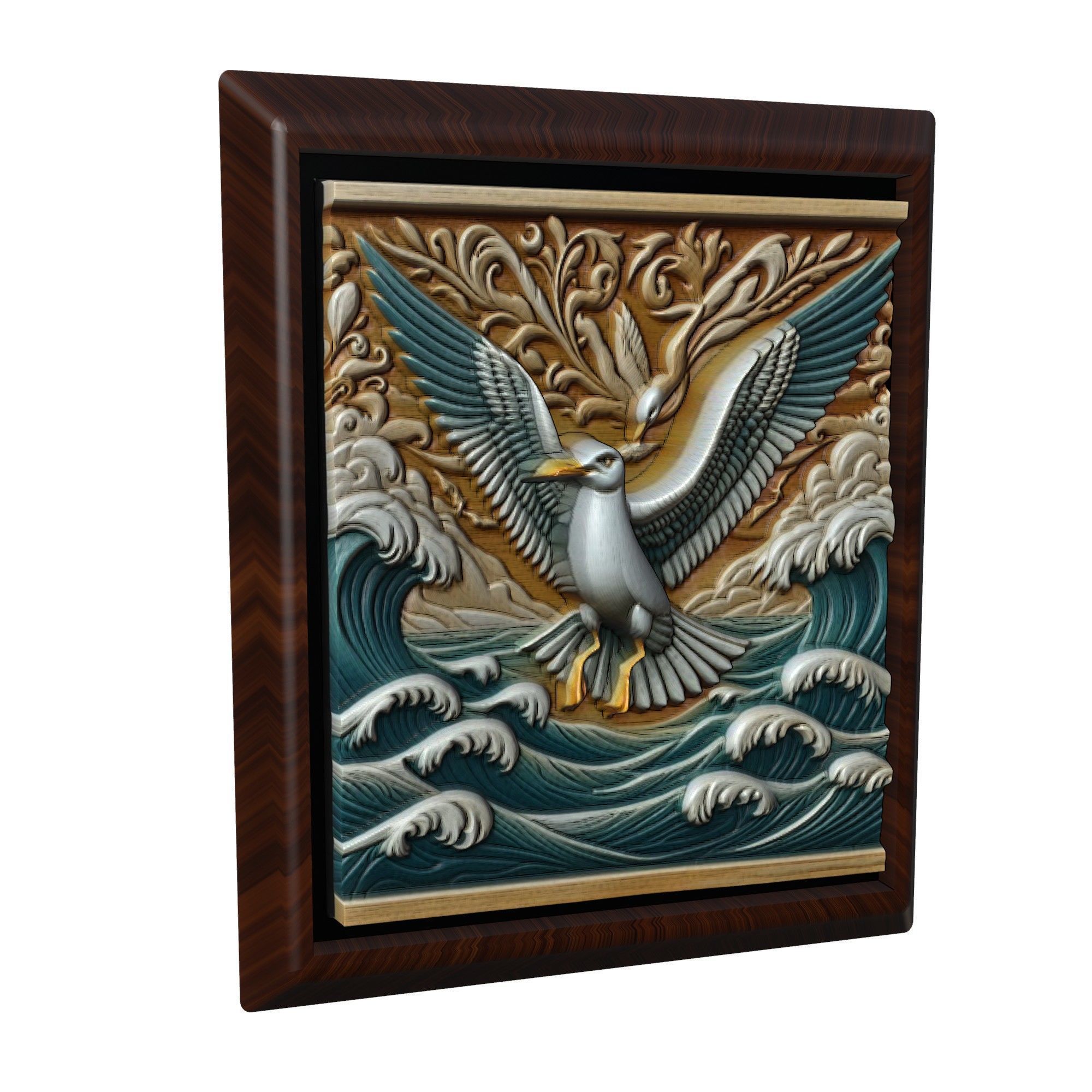 Seagull Animal 3D print model_1