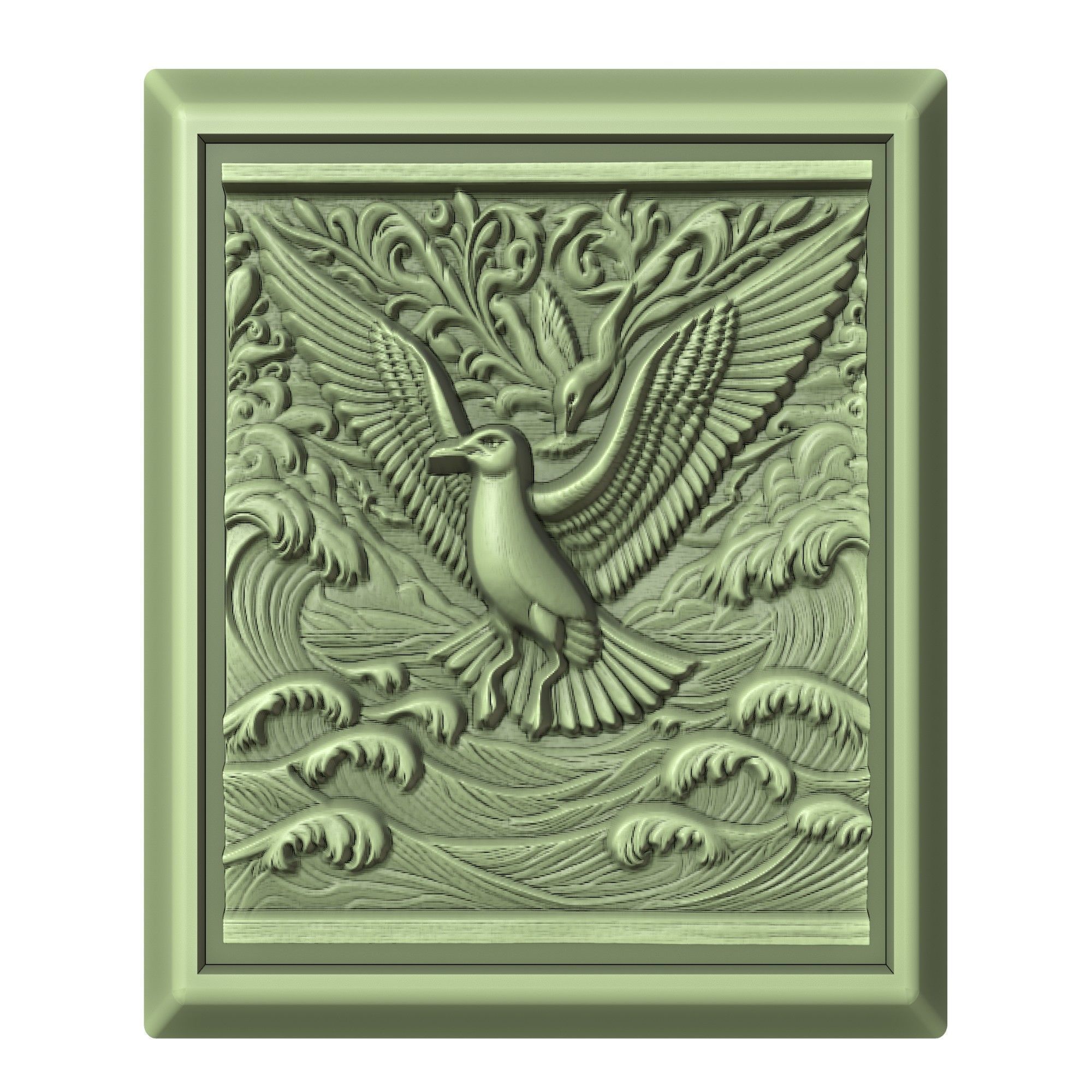 Seagull Animal 3D print model_2