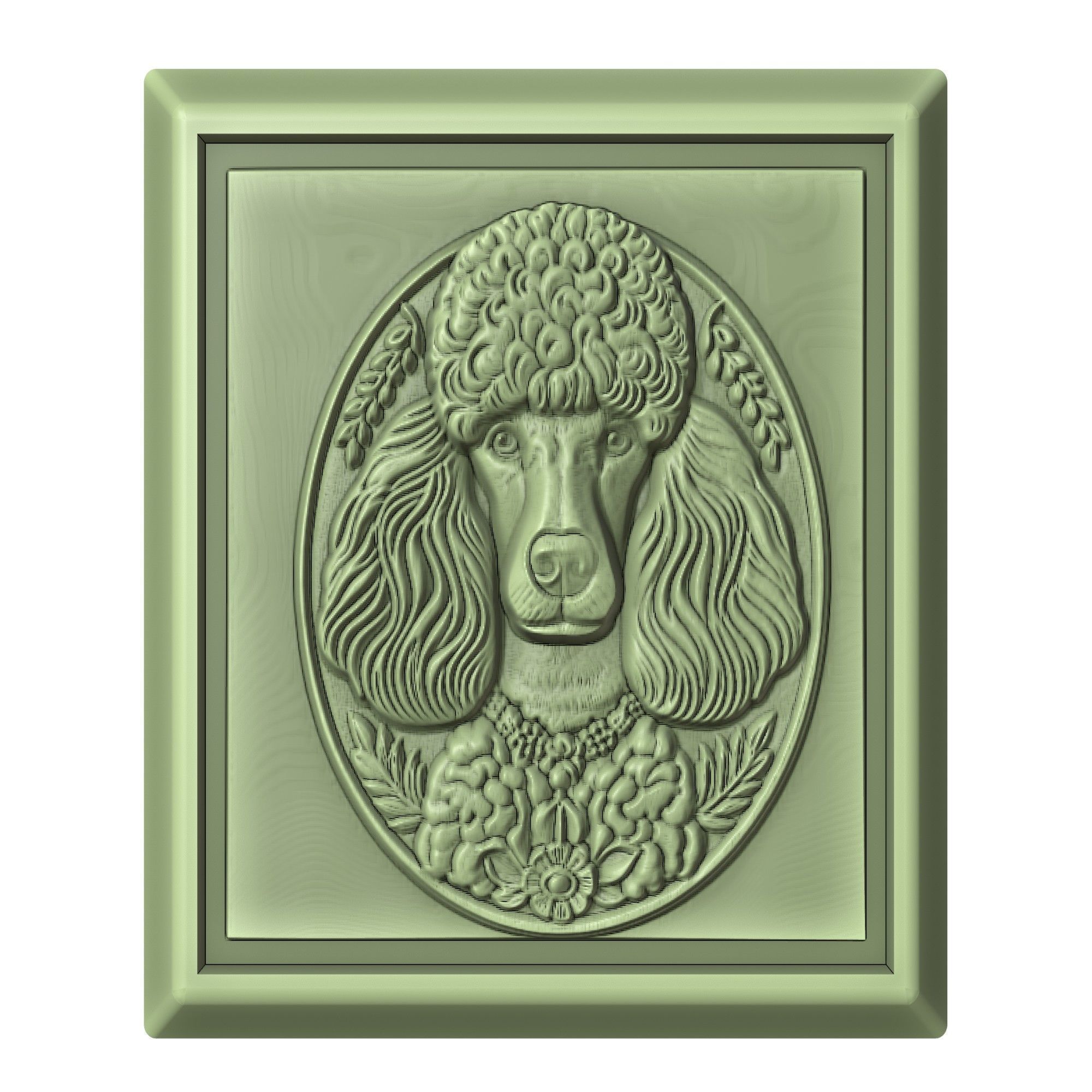 Dog Poodle Animal 3D print model_2