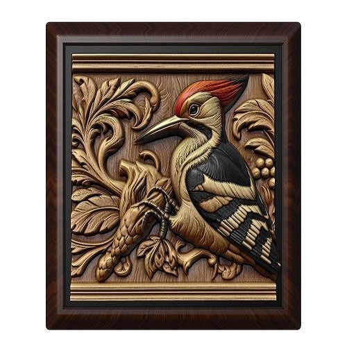 Woodpecker Animal 3D print model