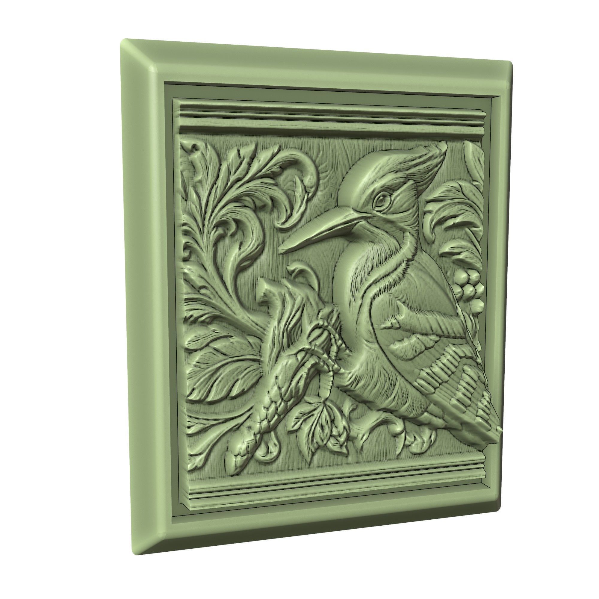 Woodpecker Animal 3D print model_3