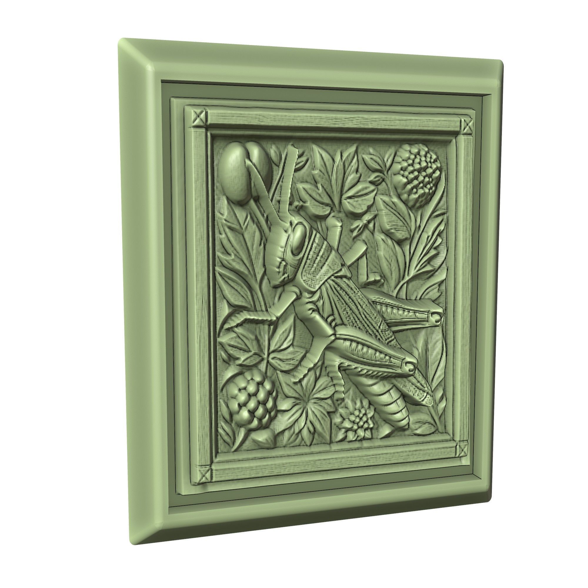 Grasshopper Animal 3D print model_3