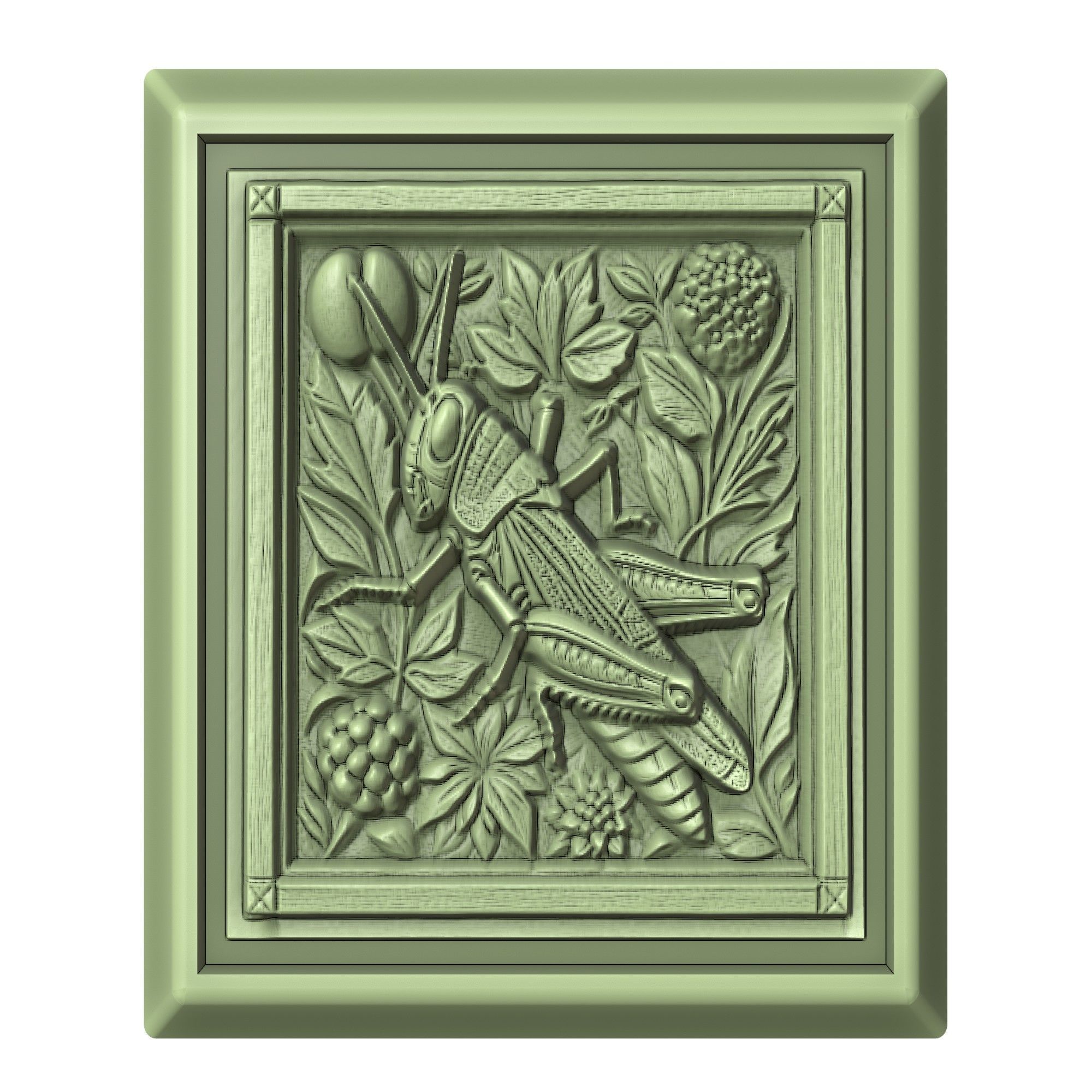 Grasshopper Animal 3D print model_2