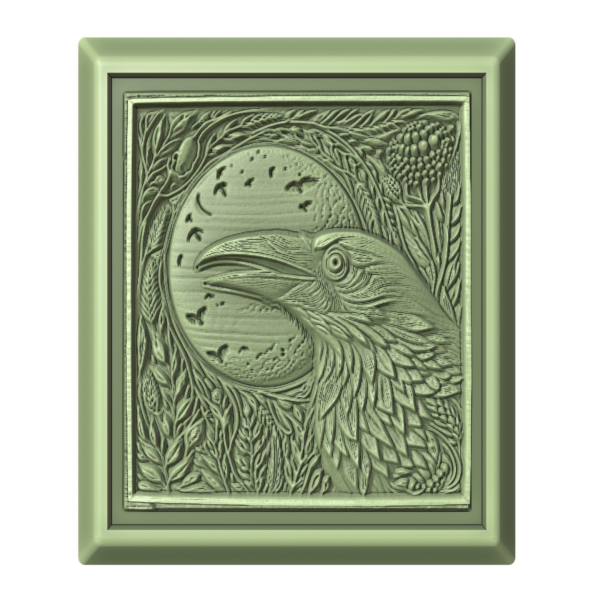 Crow Animal 3D print model_2