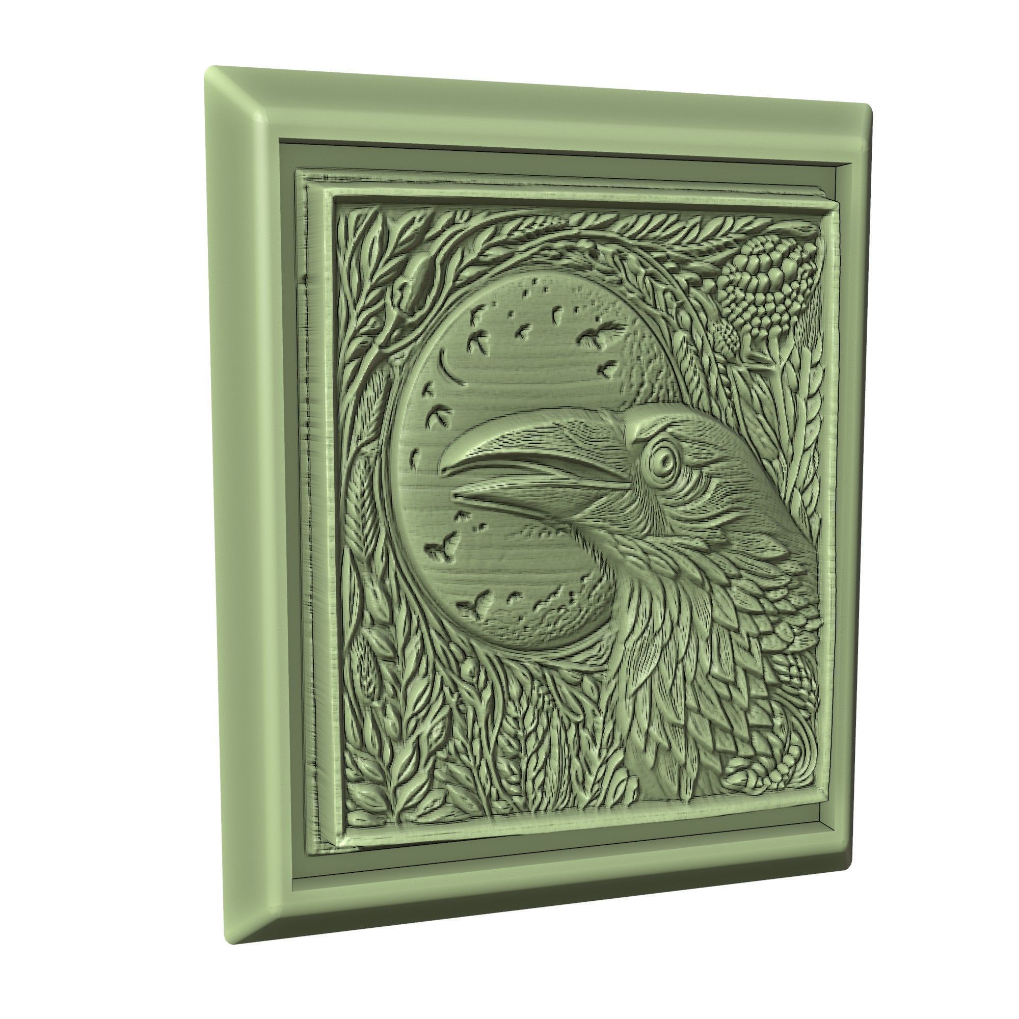 Crow Animal 3D print model_3