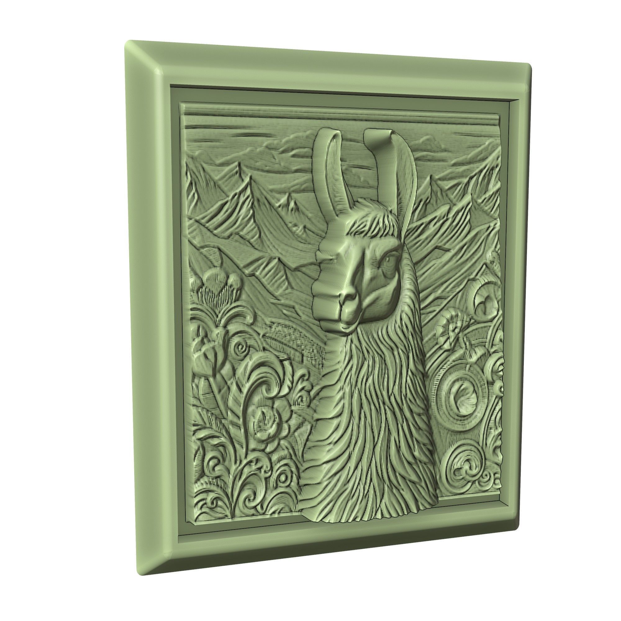 Llama Animal 3D print model_3
