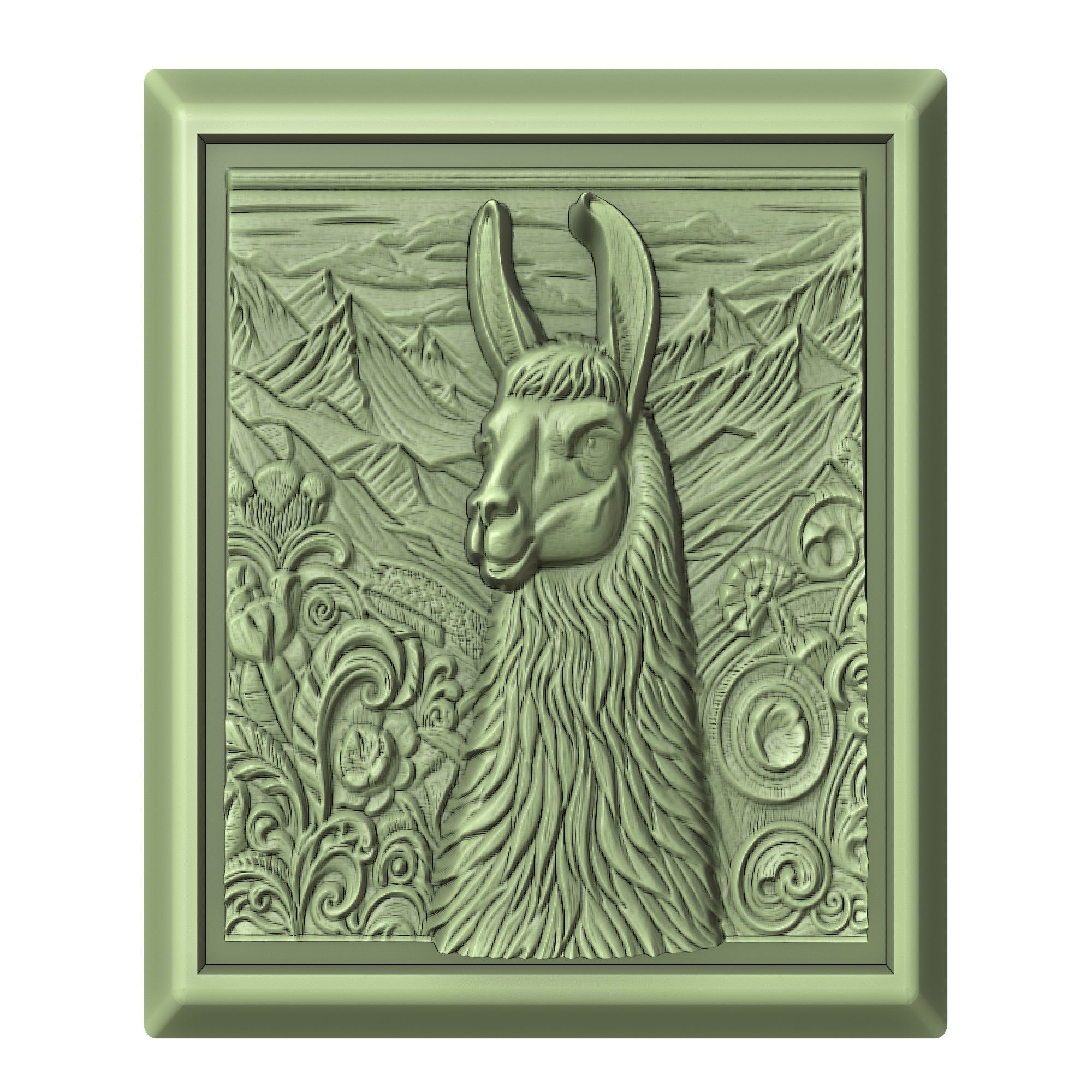 Llama Animal 3D print model_2