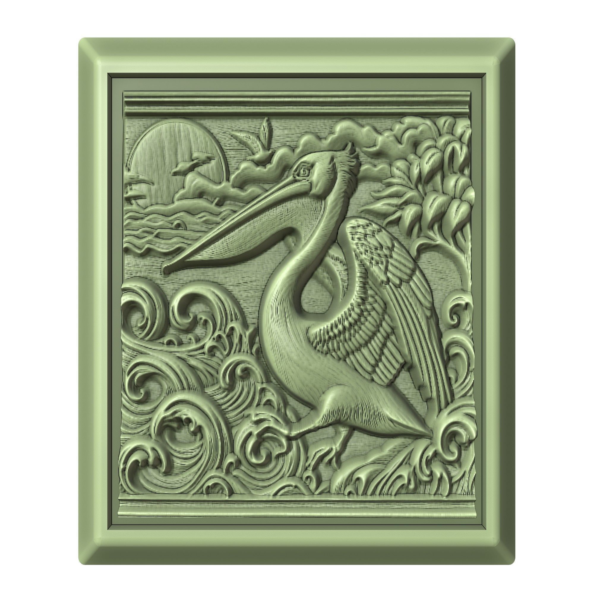 Pelican Animal 3D print model_2