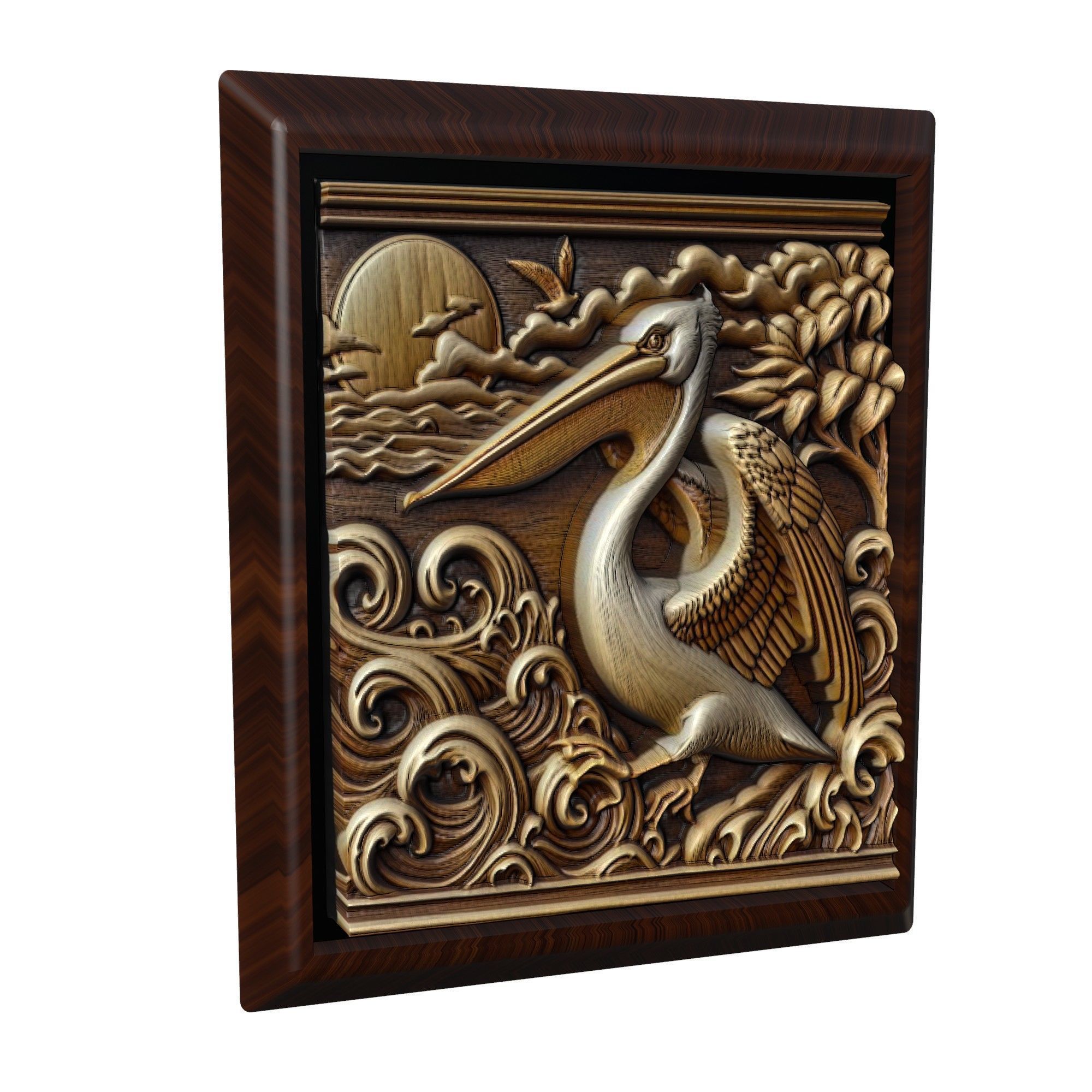 Pelican Animal 3D print model_1