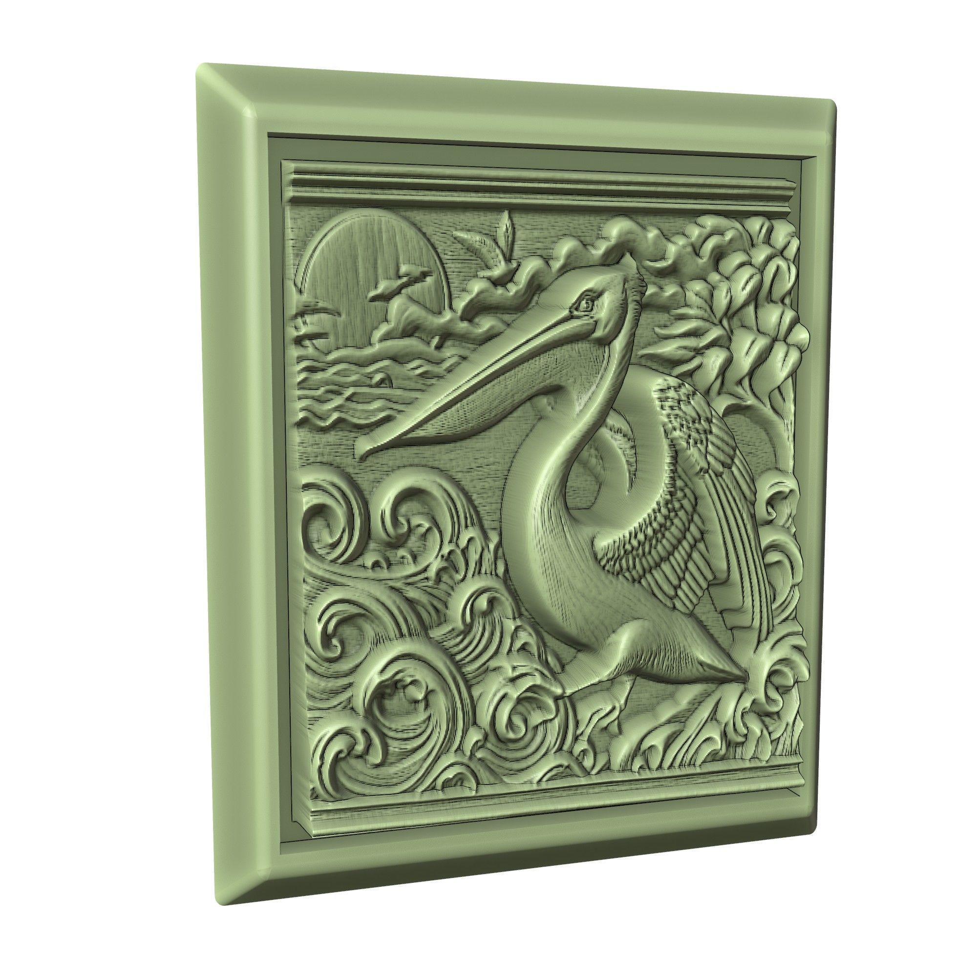 Pelican Animal 3D print model_3