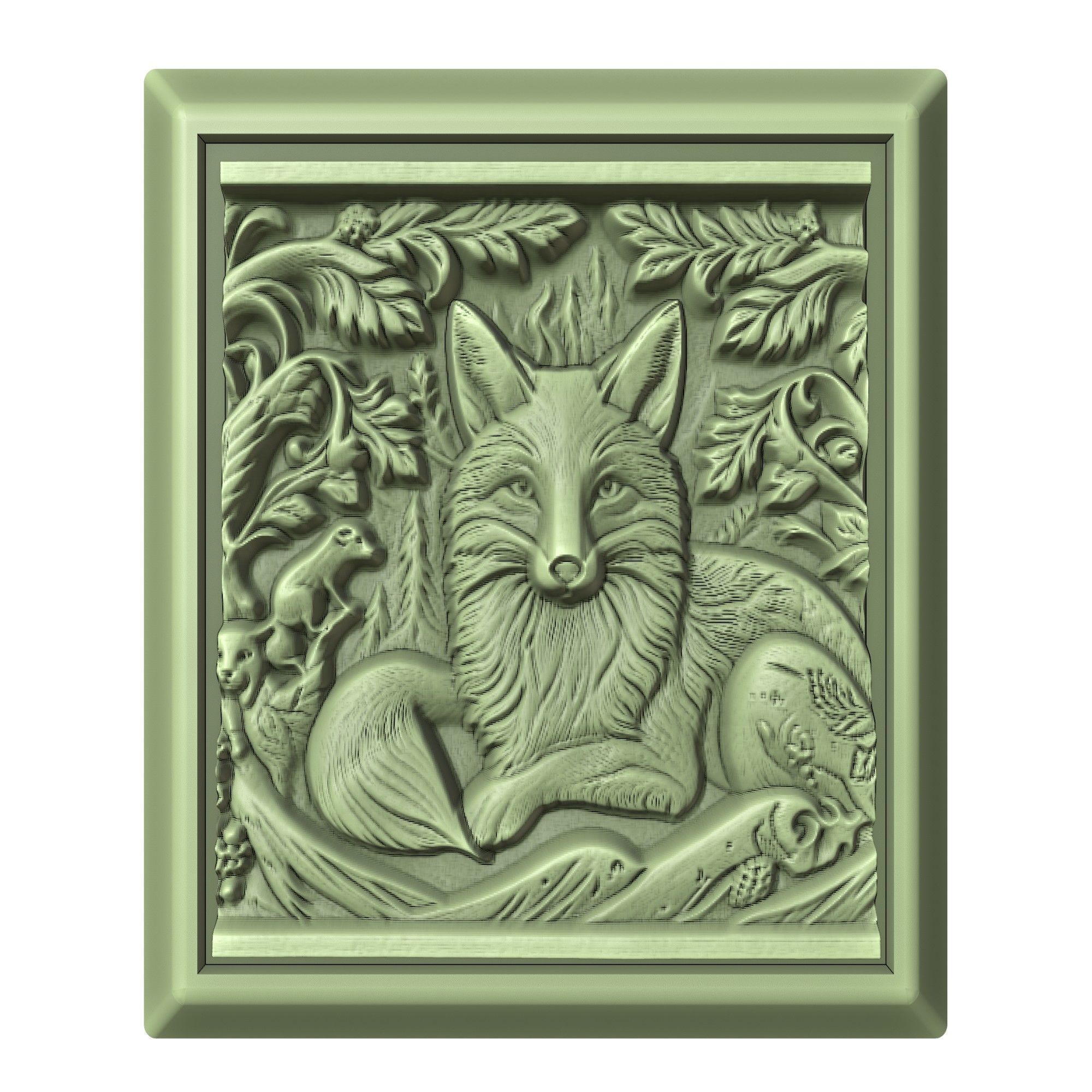 Fox Animal 3D print model_2