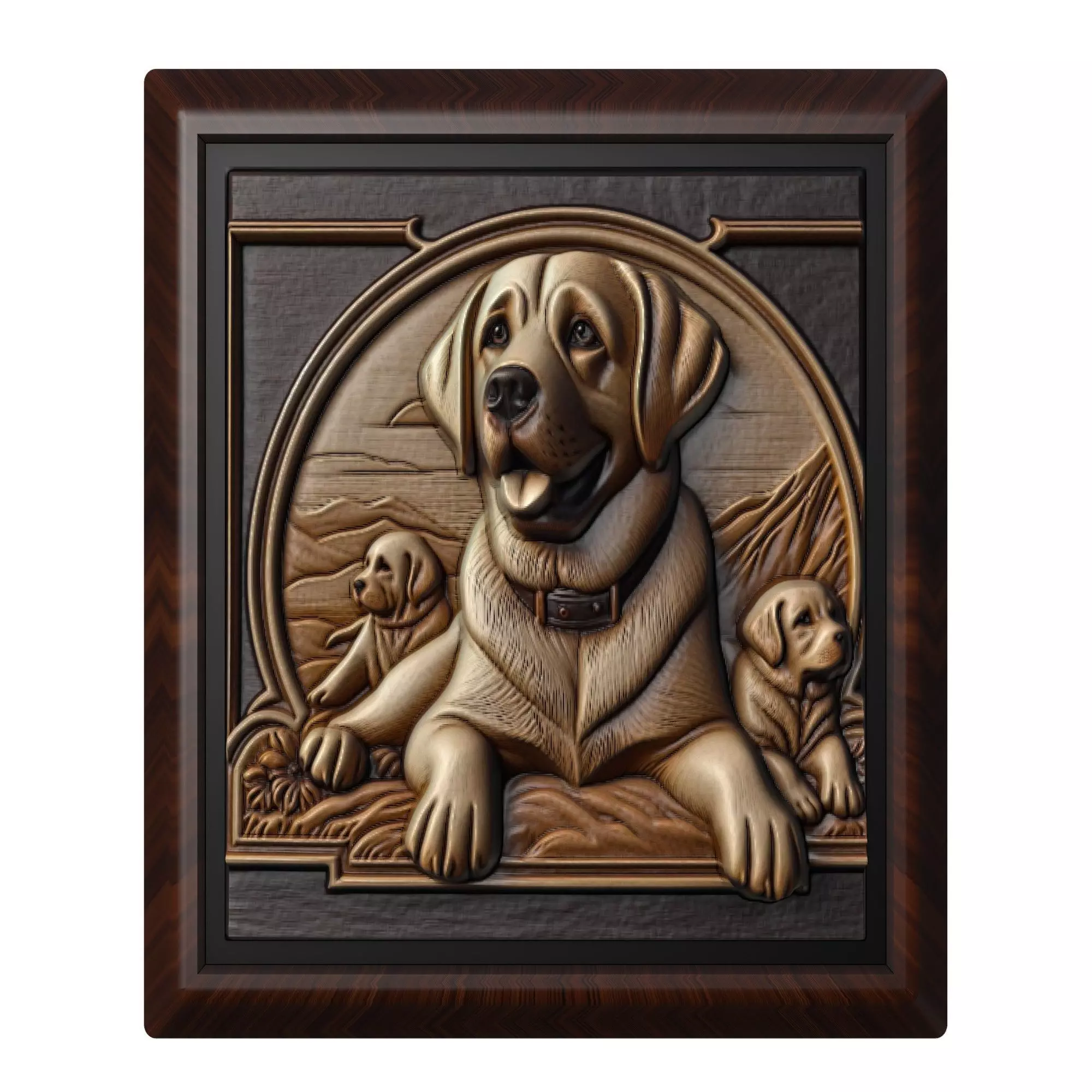 Dog Labrador Retriever Animal 3D print model