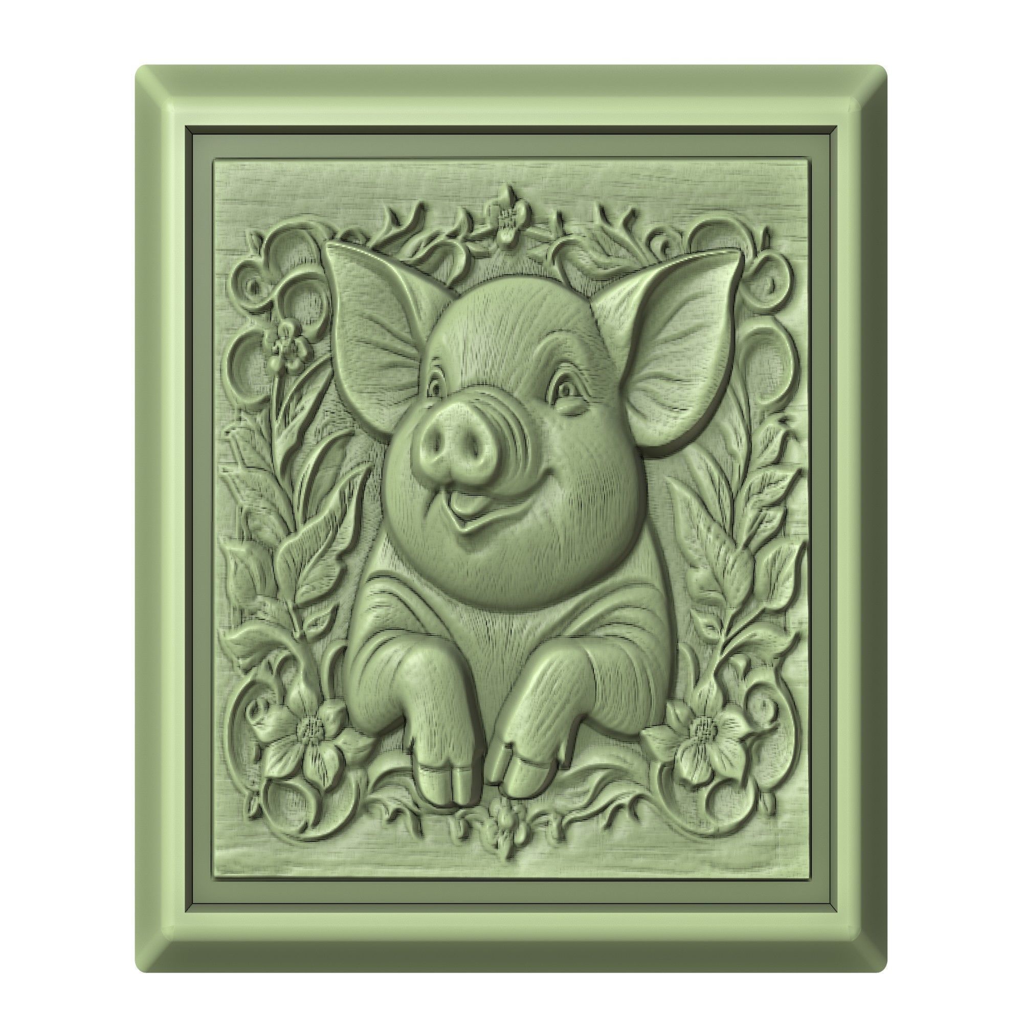 Pig Animal 3D print model_2