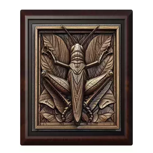 Grasshopper Animal 3D print model