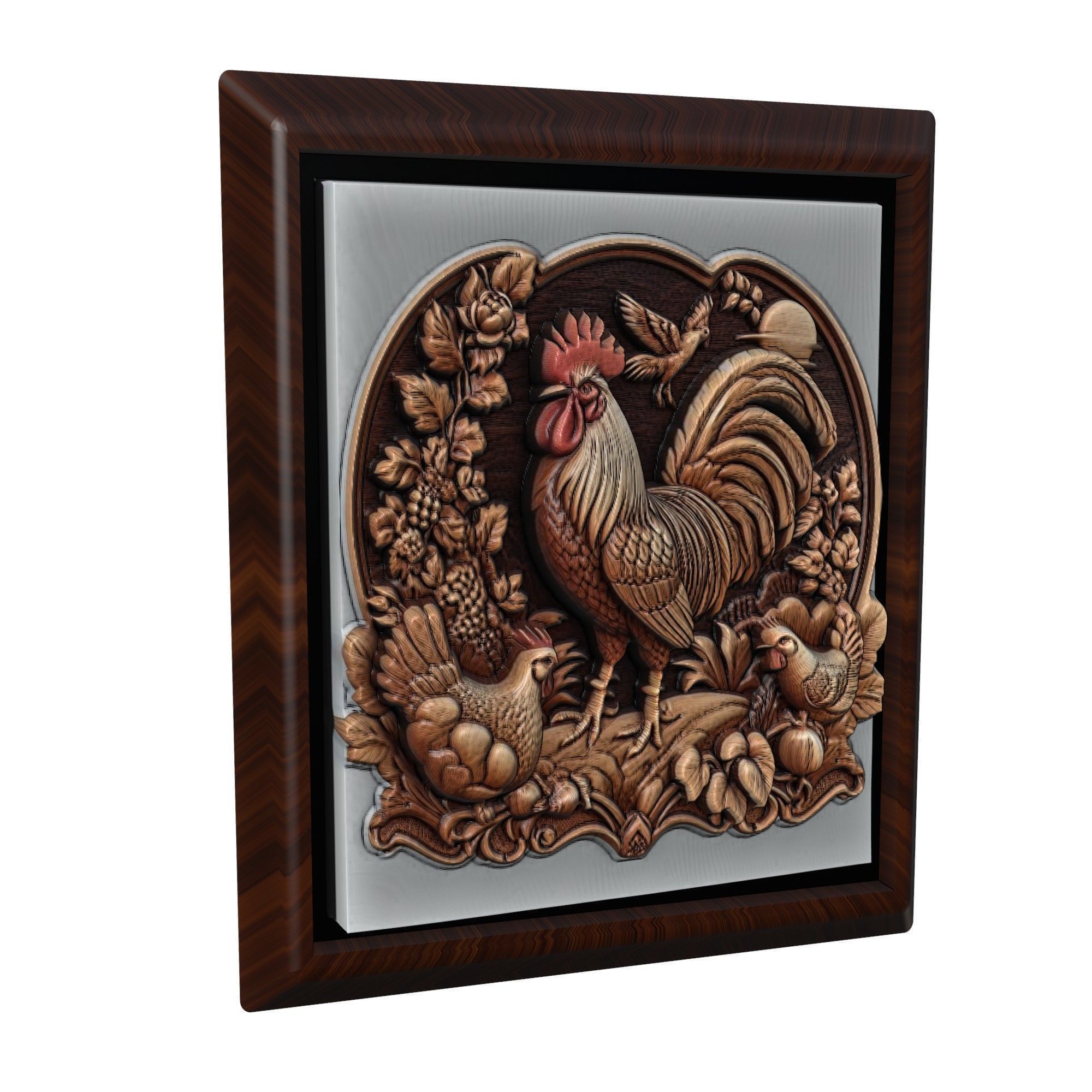 Rooster Animal 3D print model_1