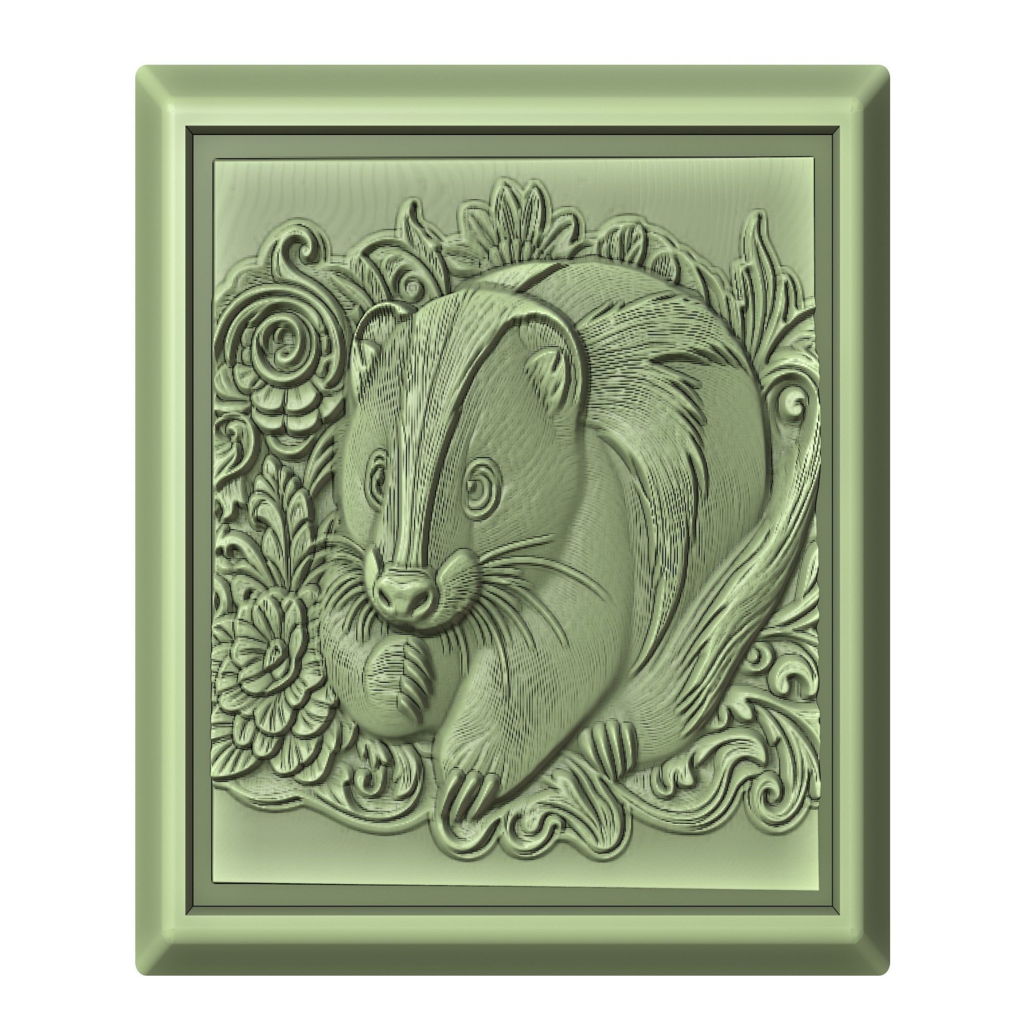 Skunk Animal 3D print model_2