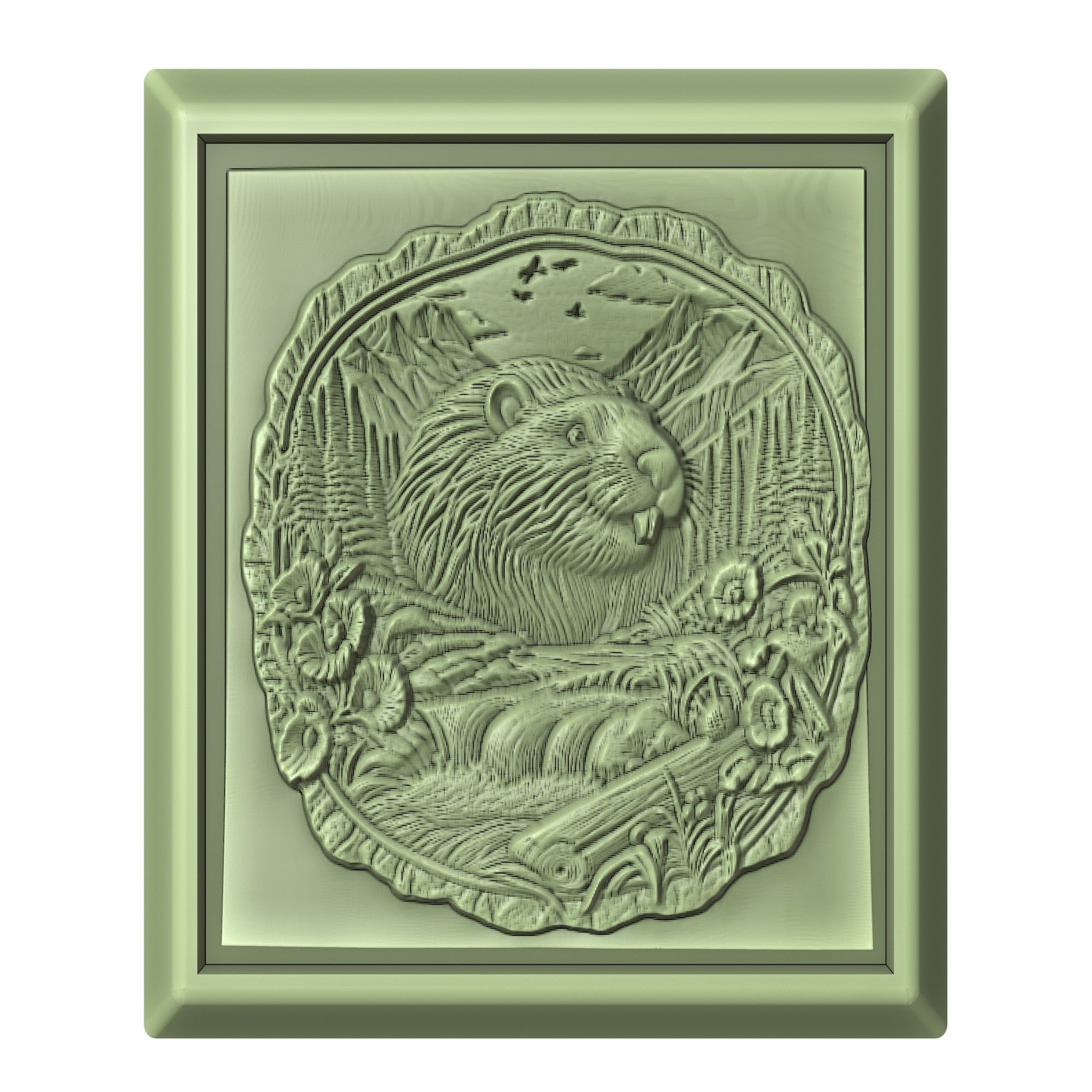 Beaver Animal 3D print model_2