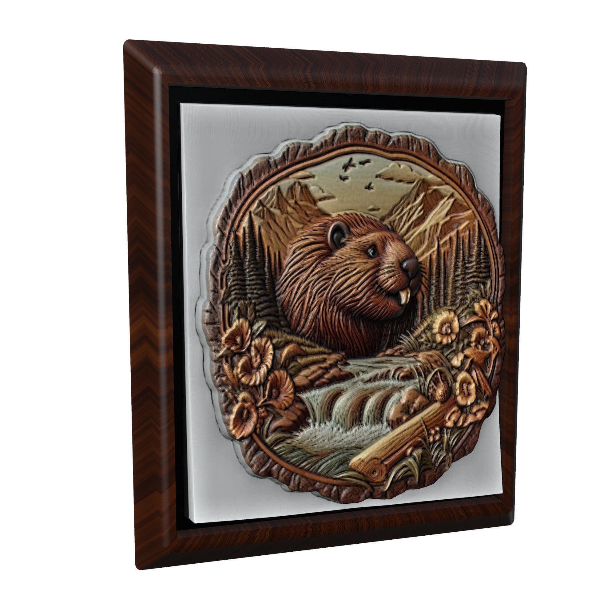 Beaver Animal 3D print model_1