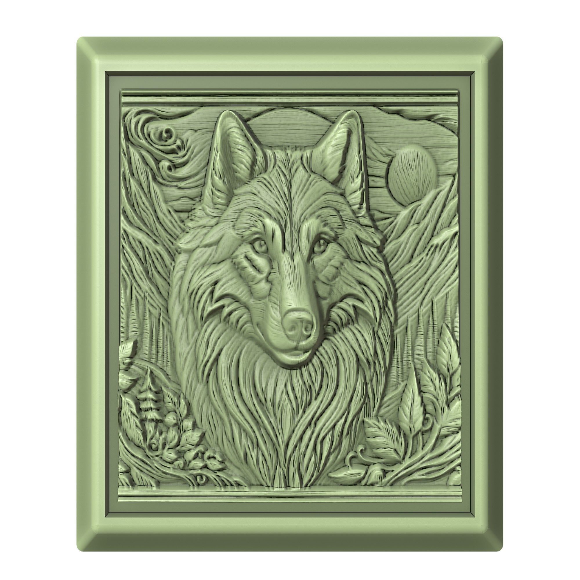 Wolf Animal 3D print model_2