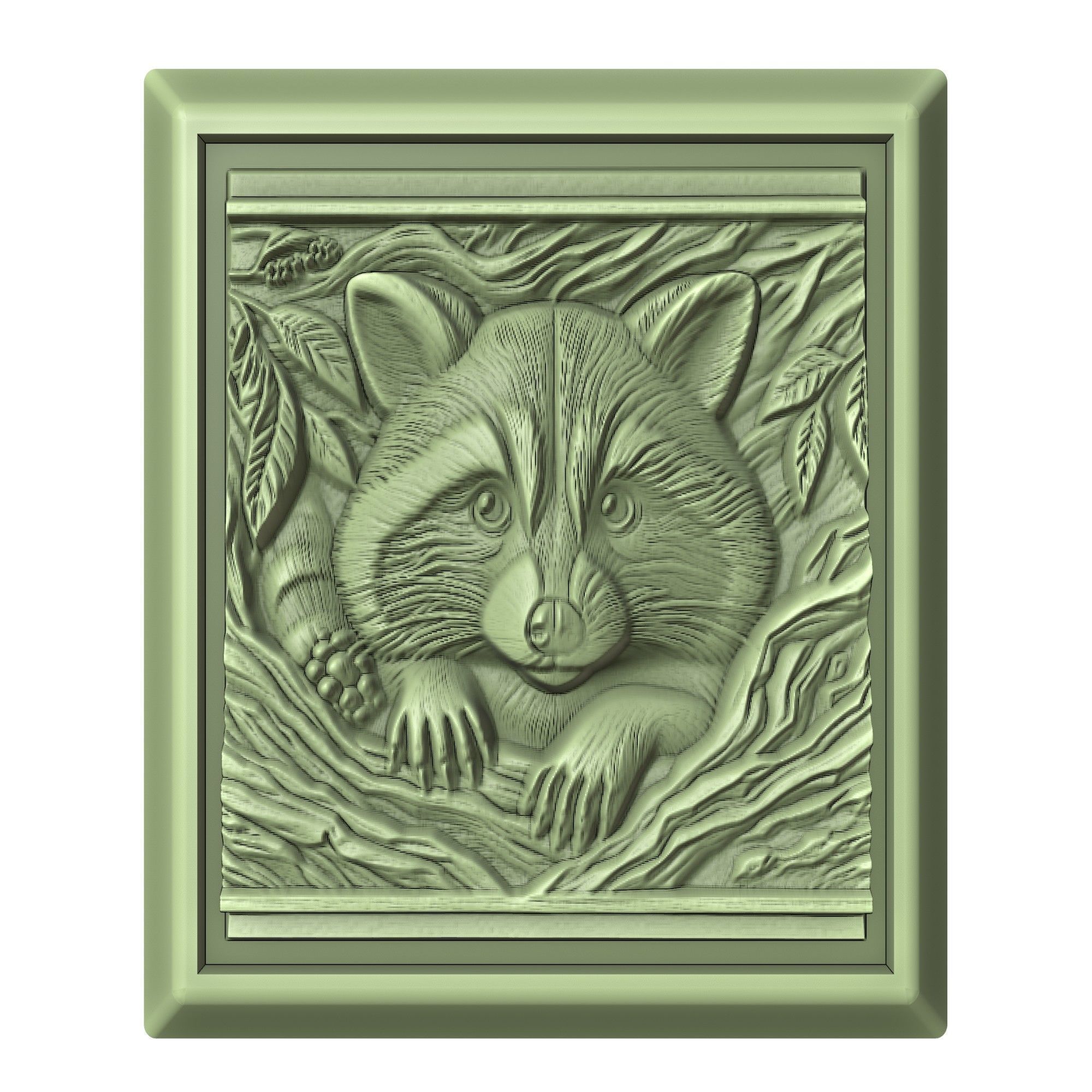 Raccoon Animal 3D print model_2