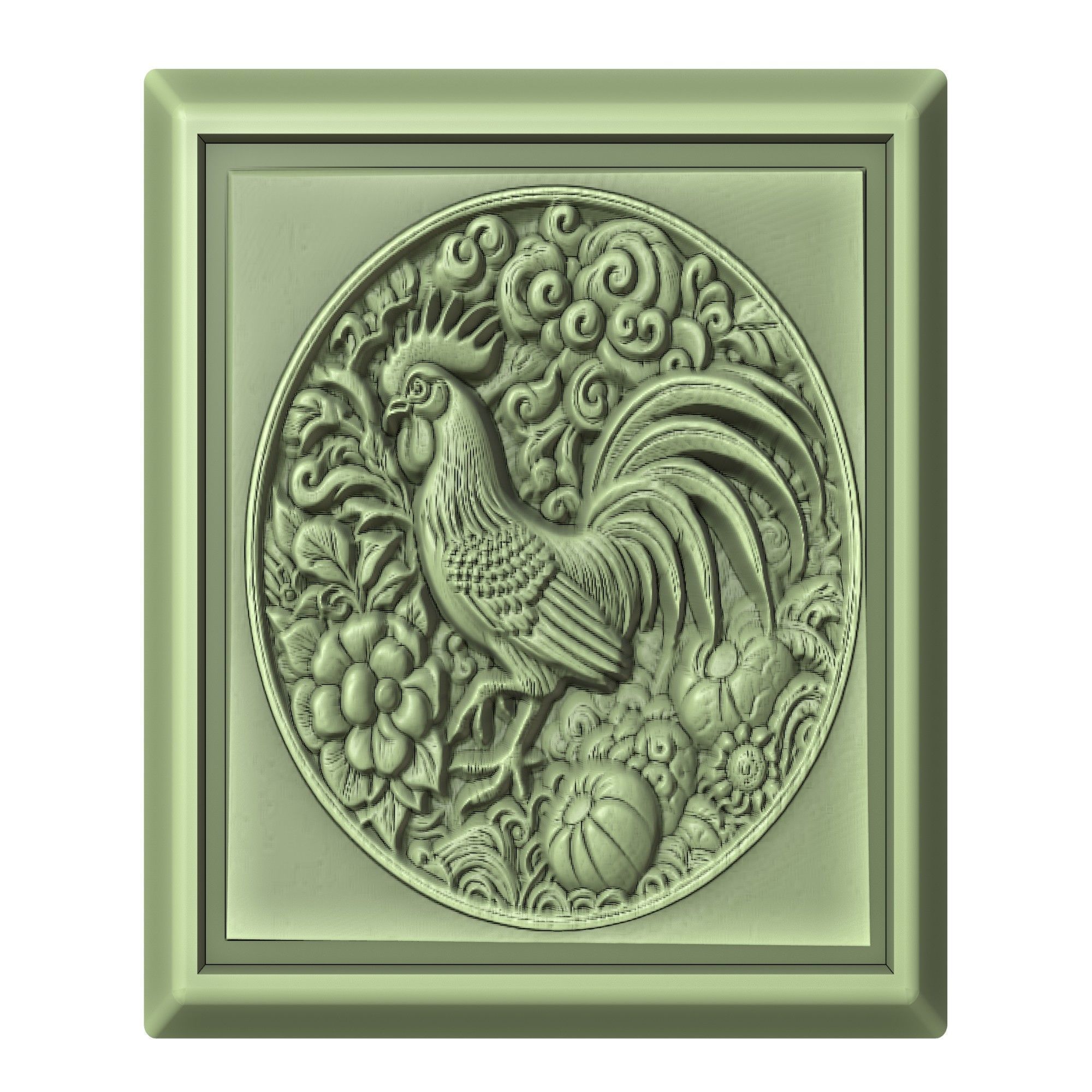 Chicken Animal 3D print model_2