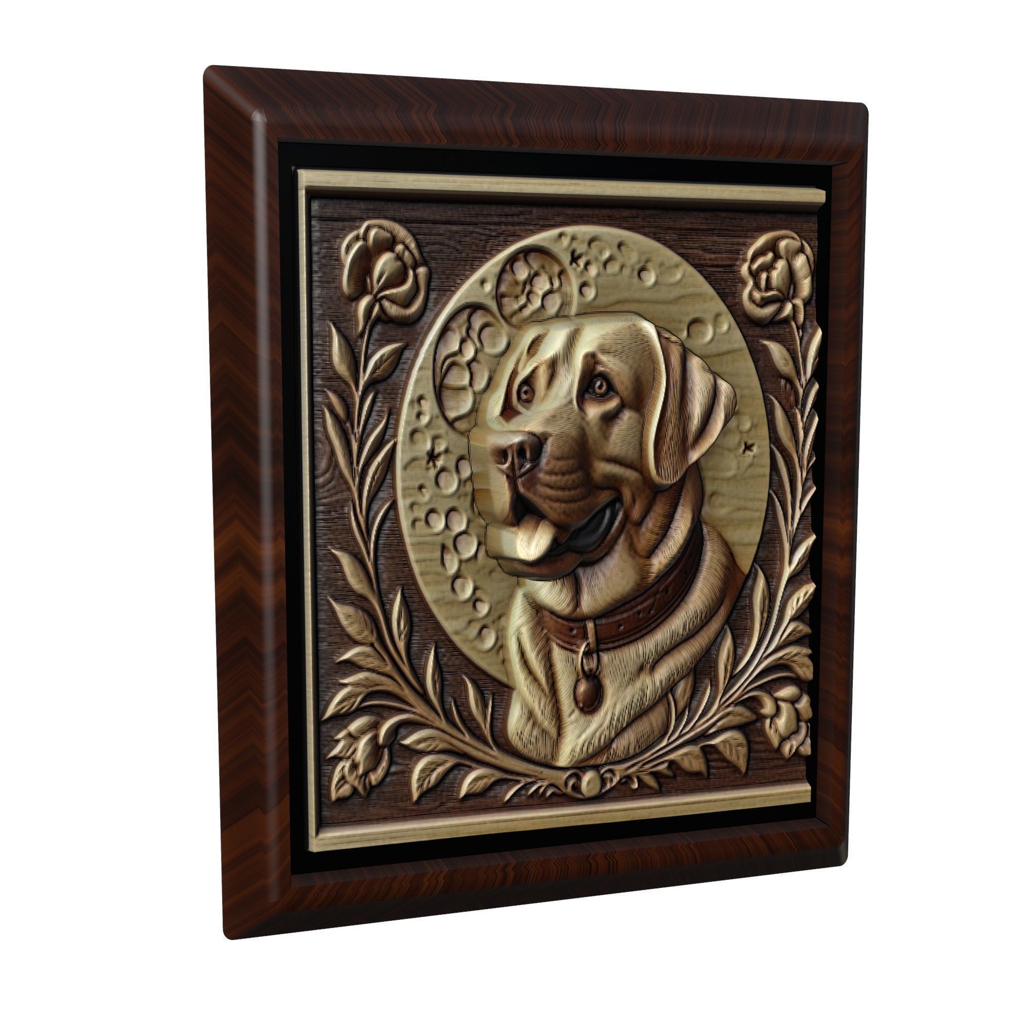 Dog Labrador Retriever Animal 3D print model_1