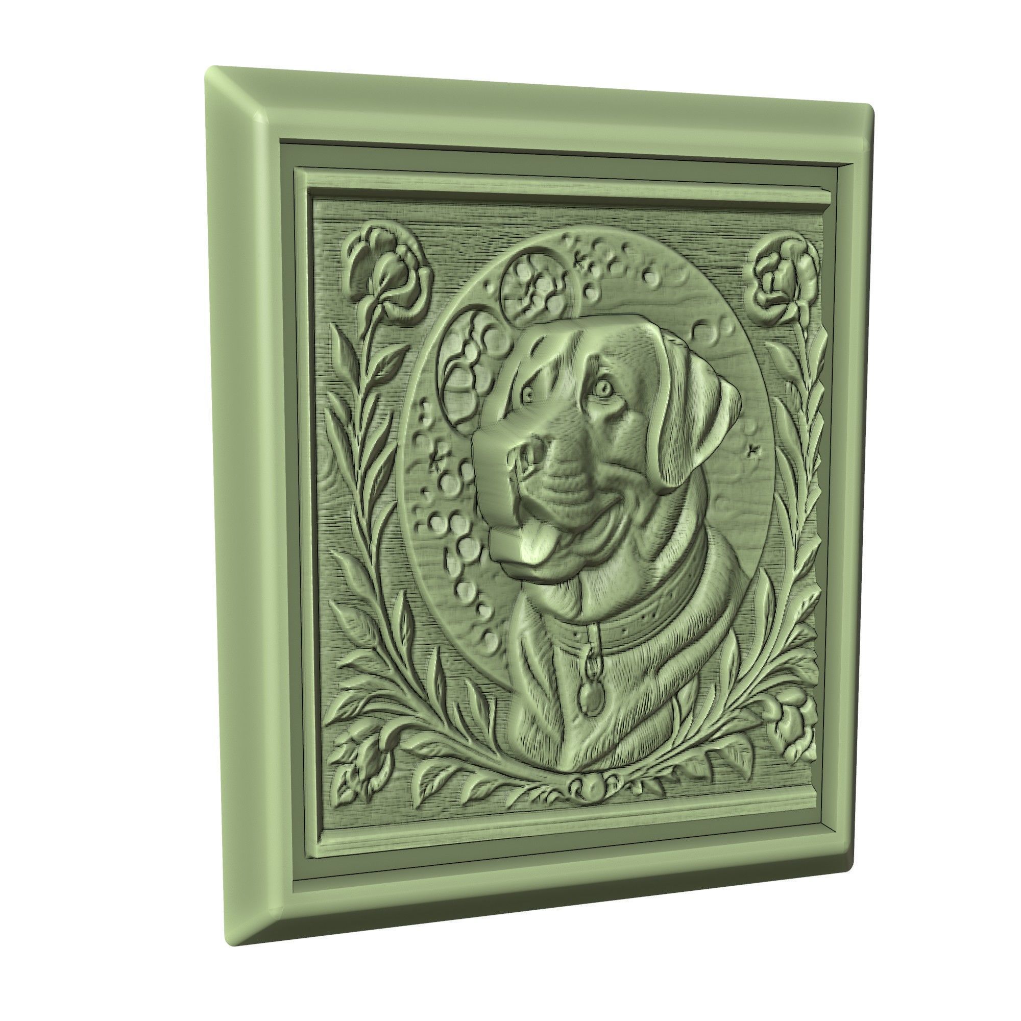 Dog Labrador Retriever Animal 3D print model_3