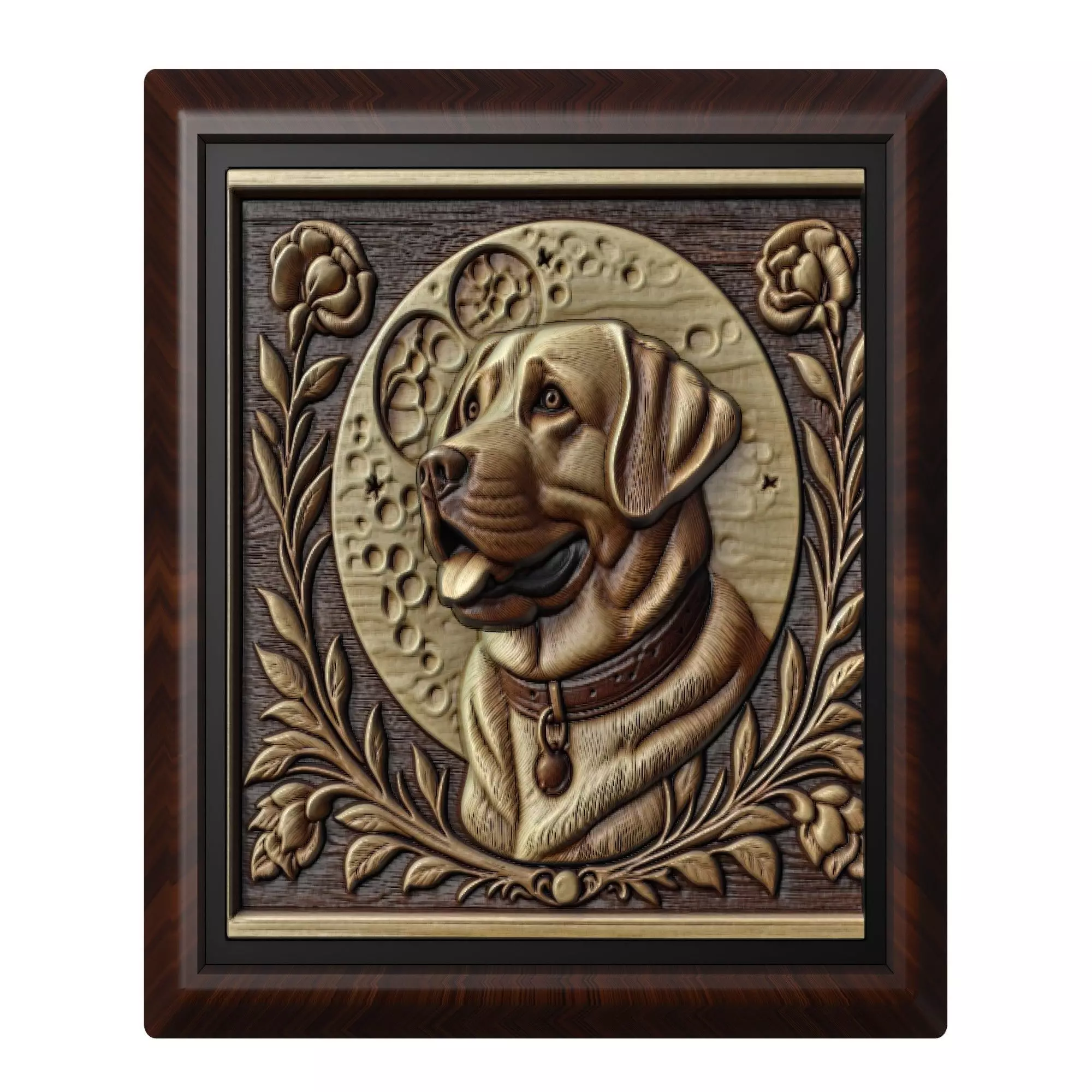 Dog Labrador Retriever Animal 3D print model_0