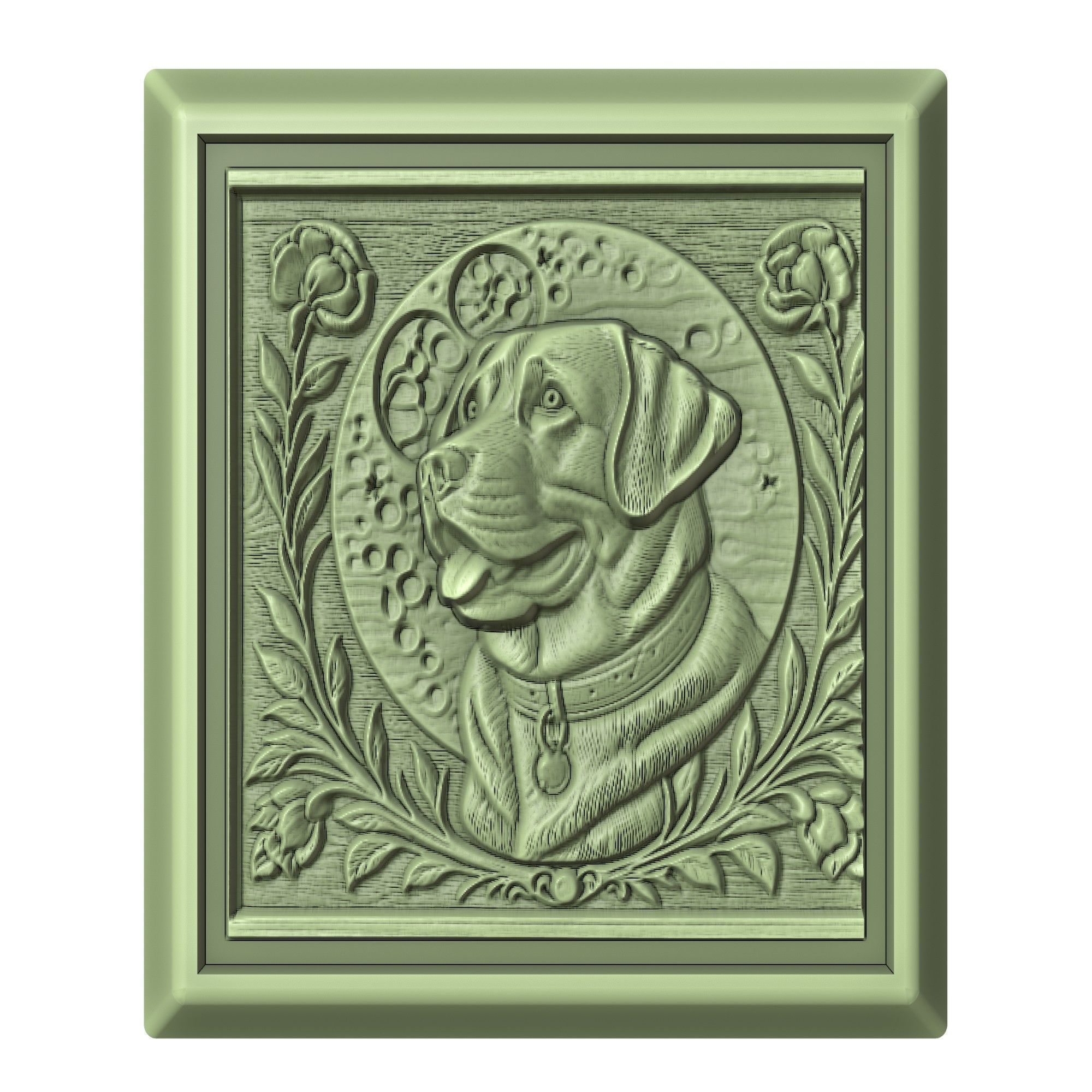 Dog Labrador Retriever Animal 3D print model_2