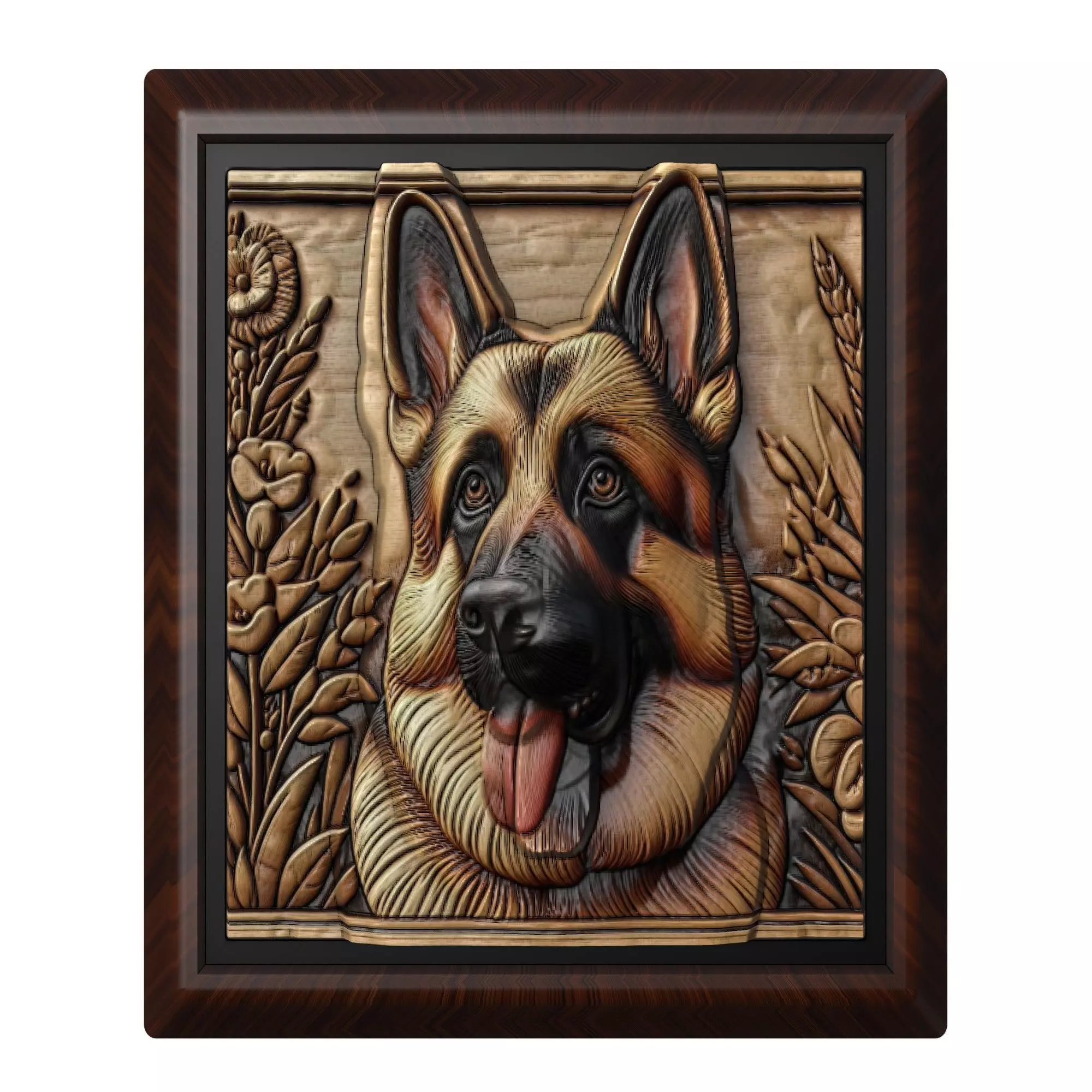 Dog German Shepherd Animal 3D print model_0