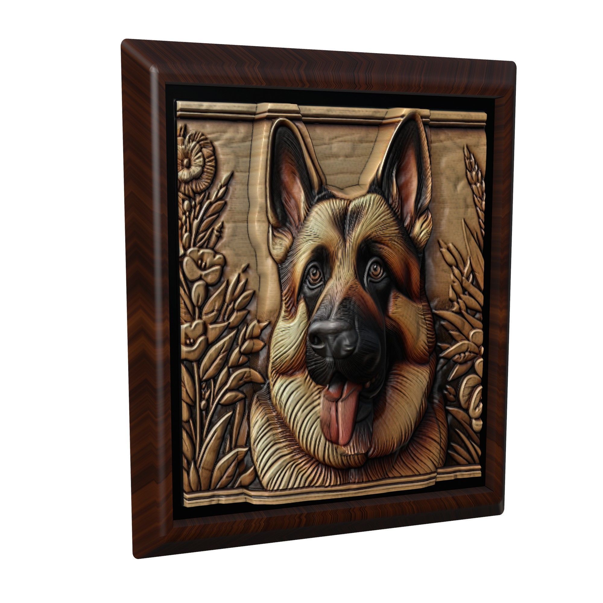 Dog German Shepherd Animal 3D print model_1