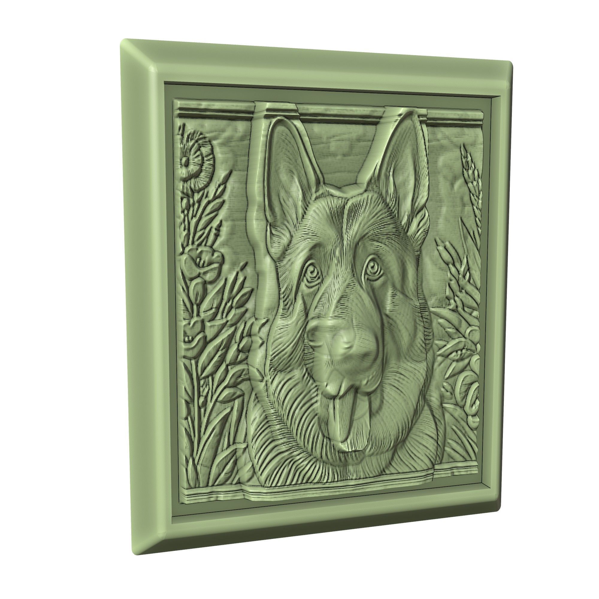 Dog German Shepherd Animal 3D print model_3