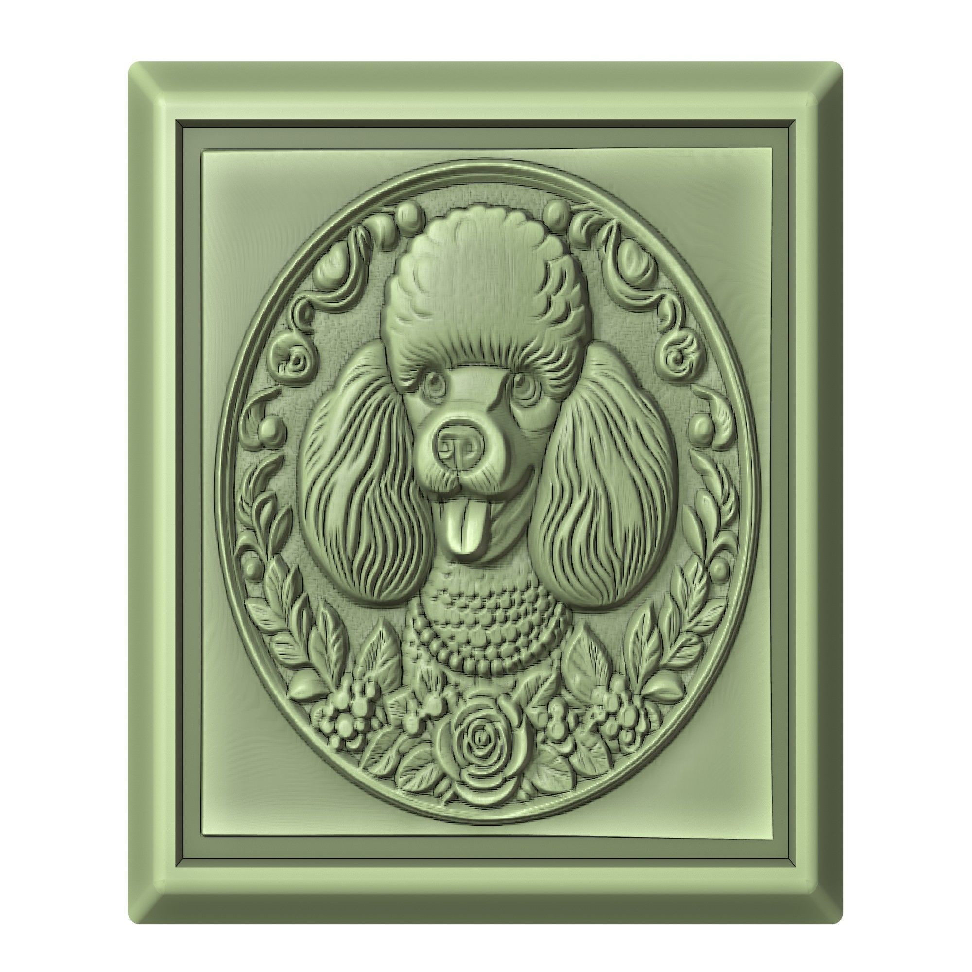 Dog Poodle Animal 3D print model_2