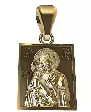 Mother Mary with Jesus Christ Saint pendant christian jewelry