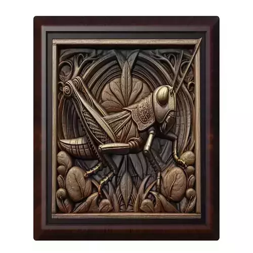 Grasshopper Animal 3D print model