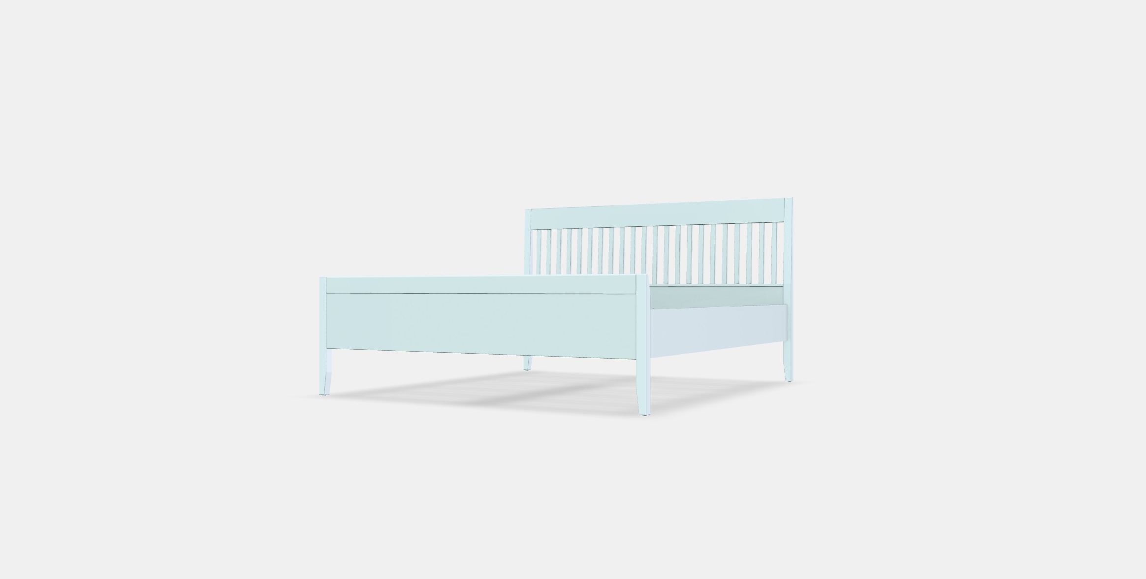 IDANAS Bed frame 24 Low-poly 3D model_12