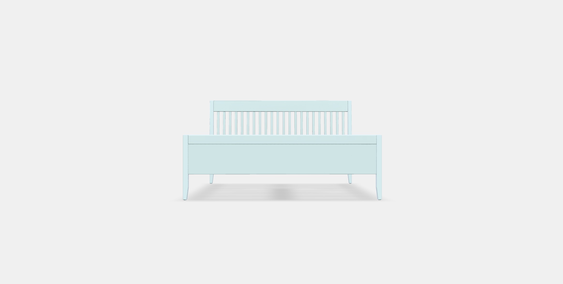 IDANAS Bed frame 24 Low-poly 3D model_10