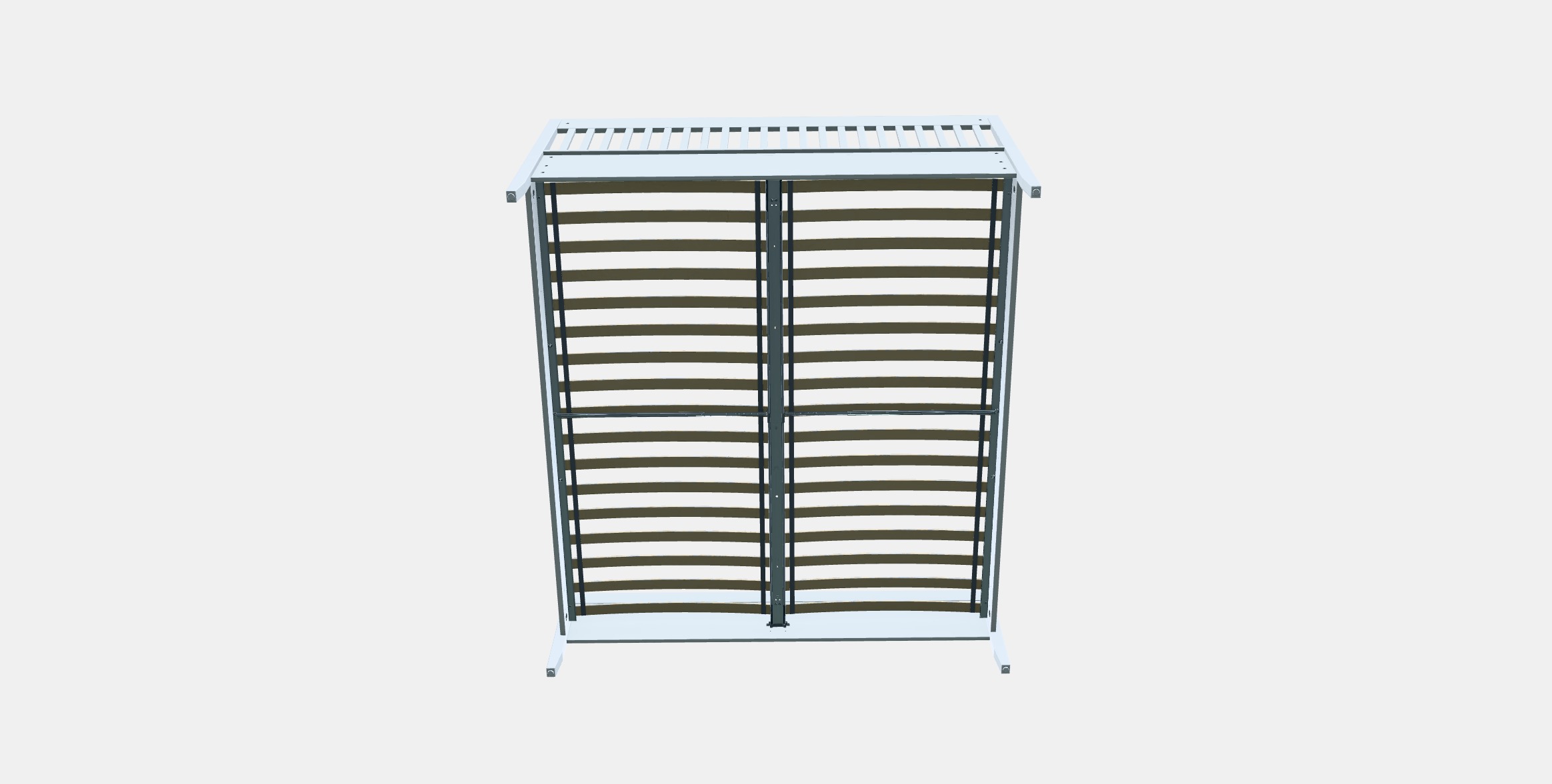 IDANAS Bed frame 24 Low-poly 3D model_9